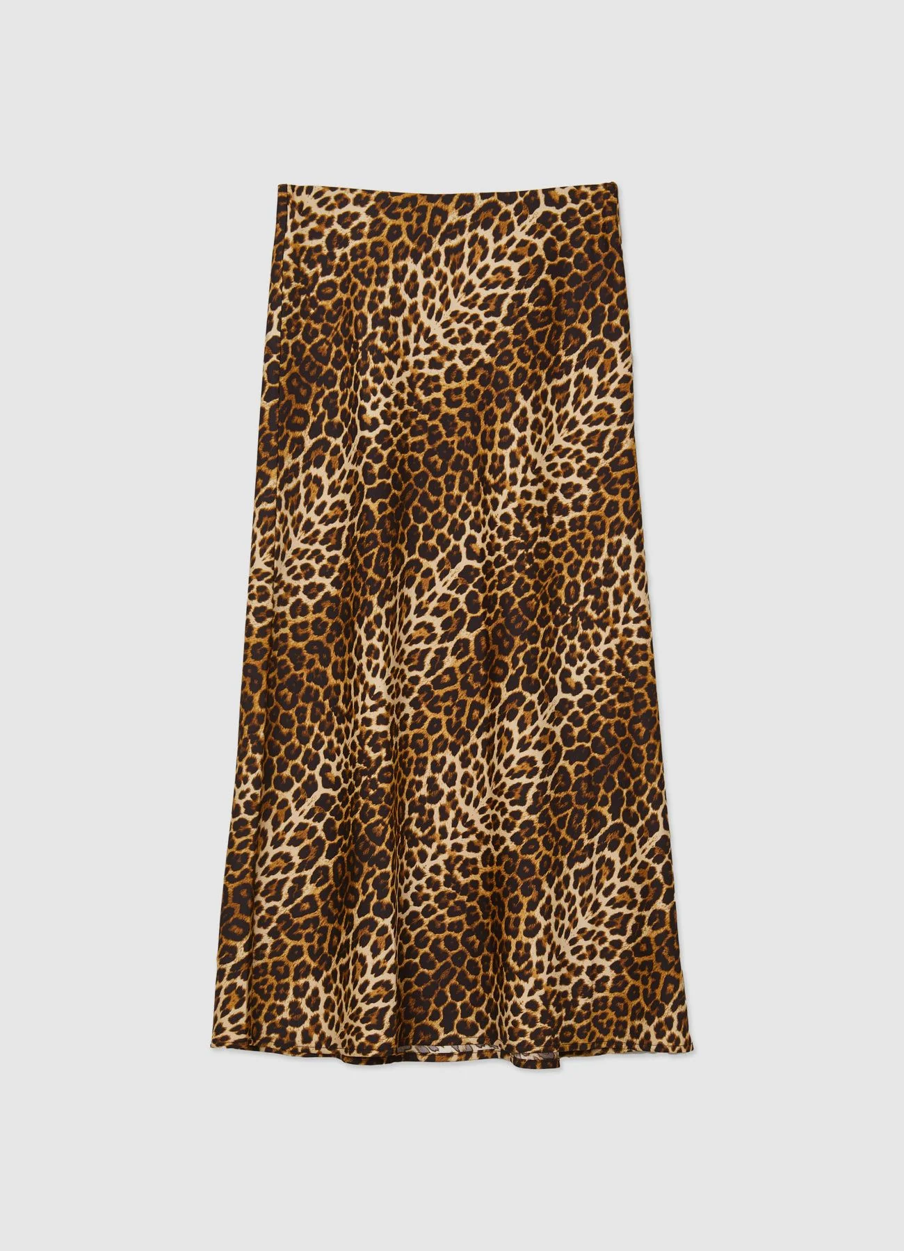 Gonna lunga animalier simil satin - Image 4