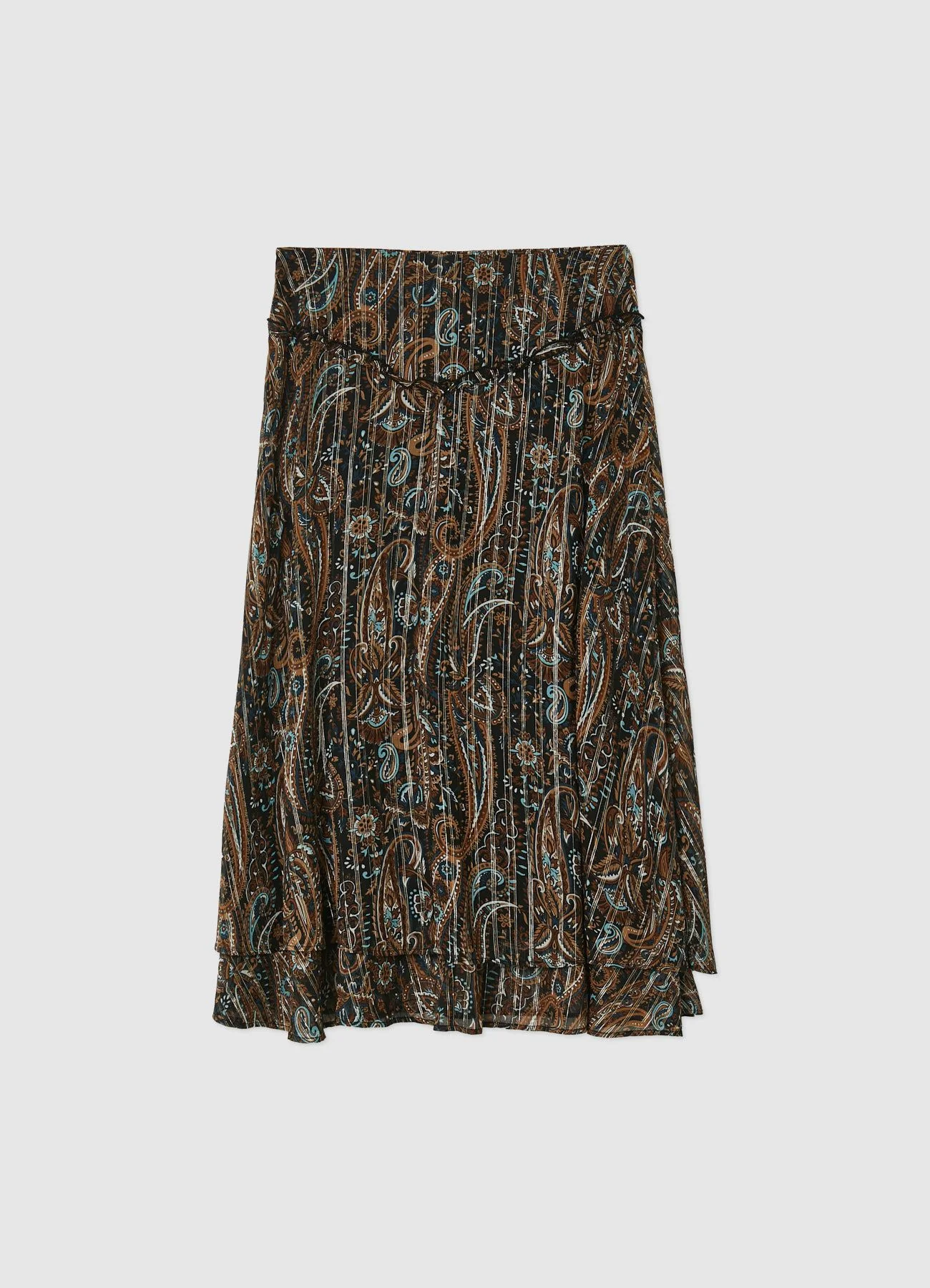 Gonna lunga balze fantasia paisley - Image 4
