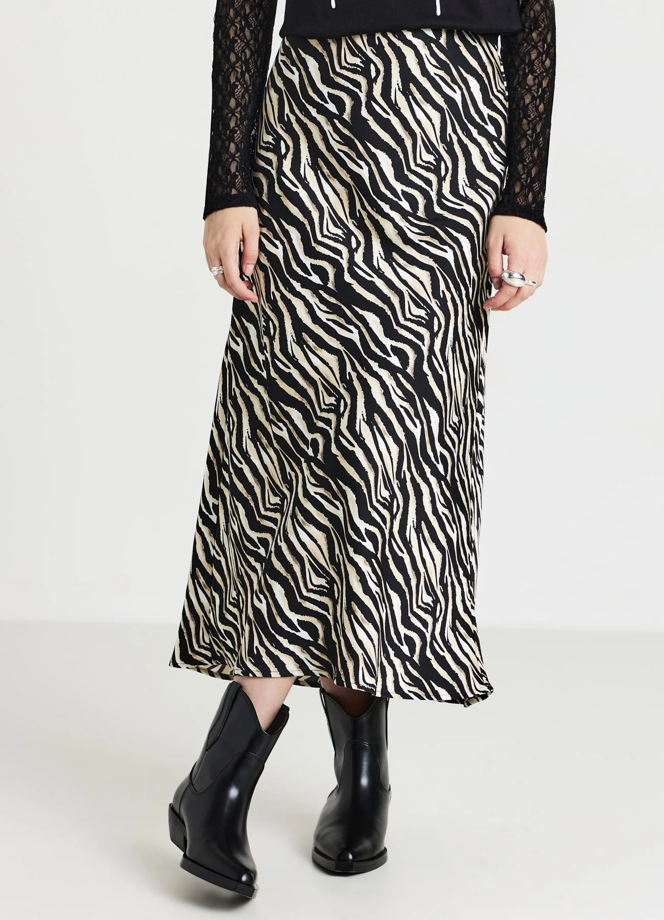 Gonna lunga fantasia animalier - Image 3