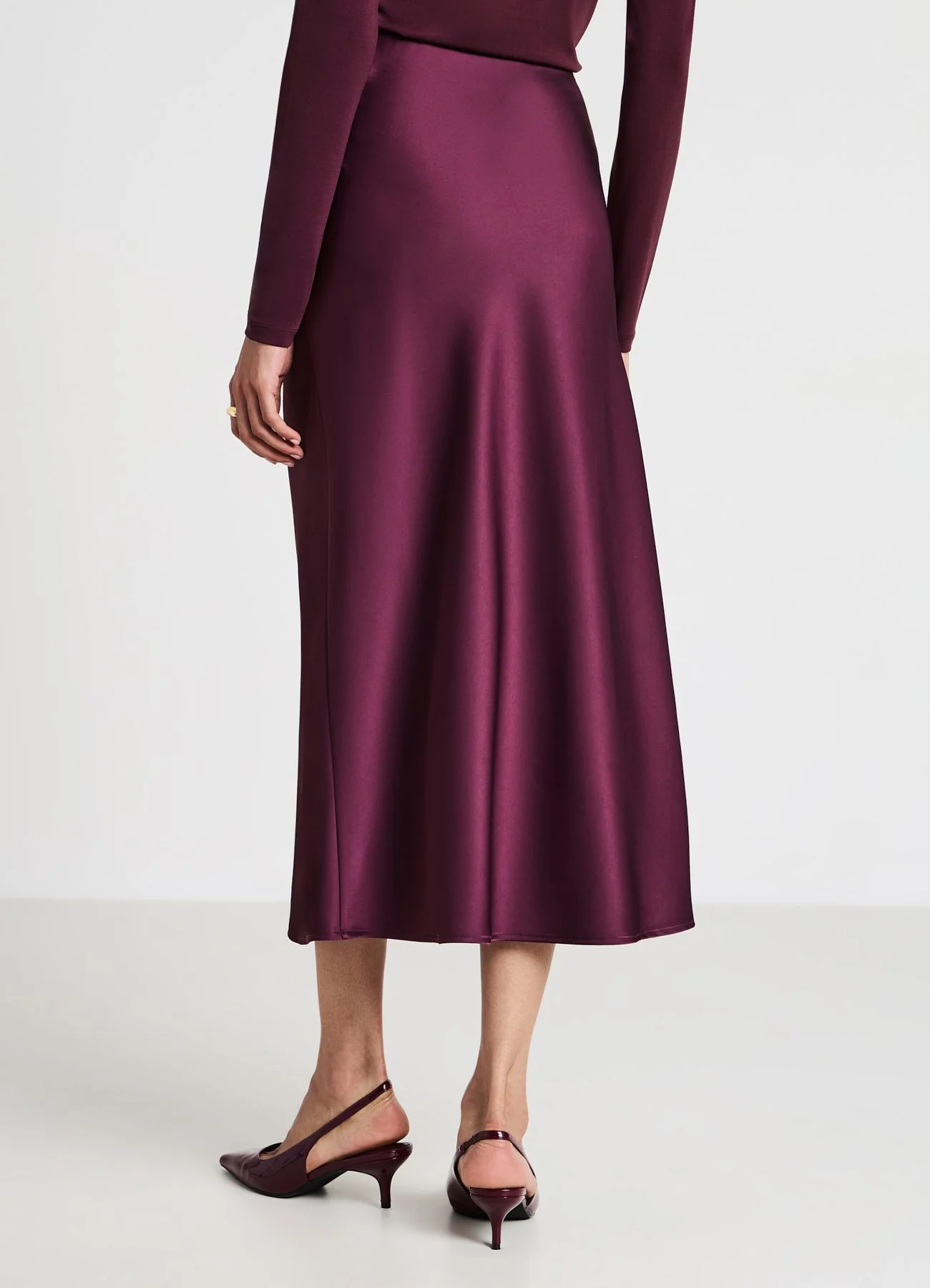Gonna lunga simil satin - Image 3