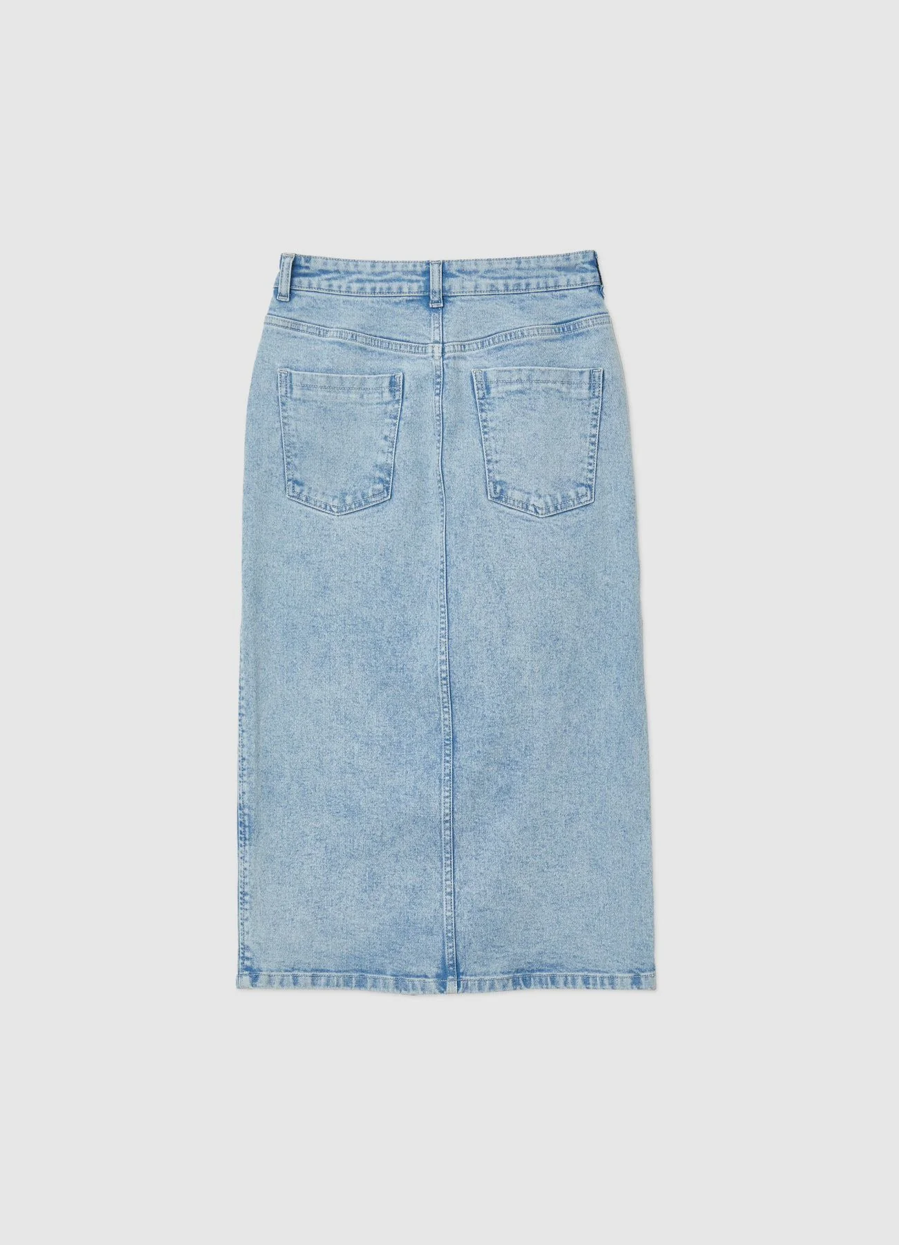 Gonna midi denim con spacco - Image 6