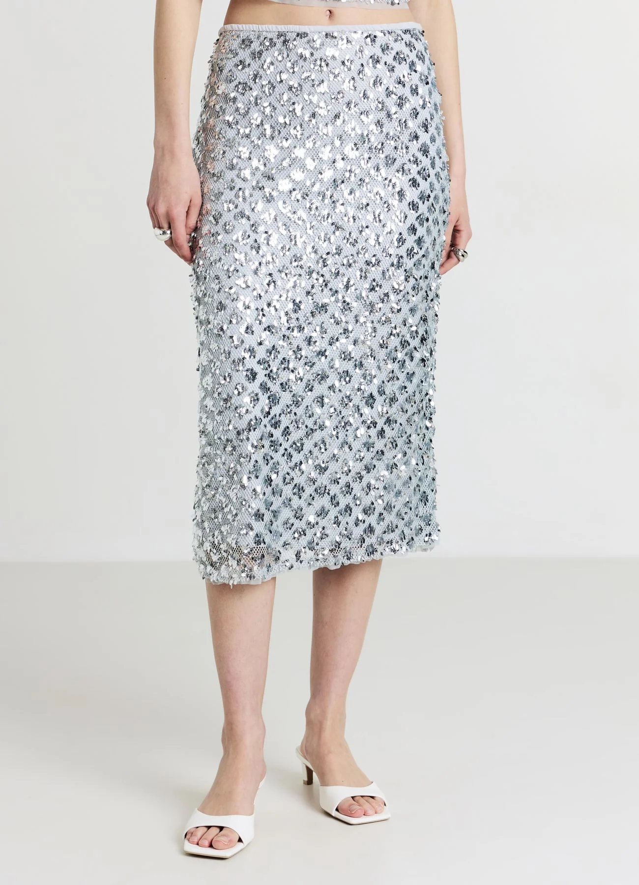 Gonna midi paillettes - Image 3