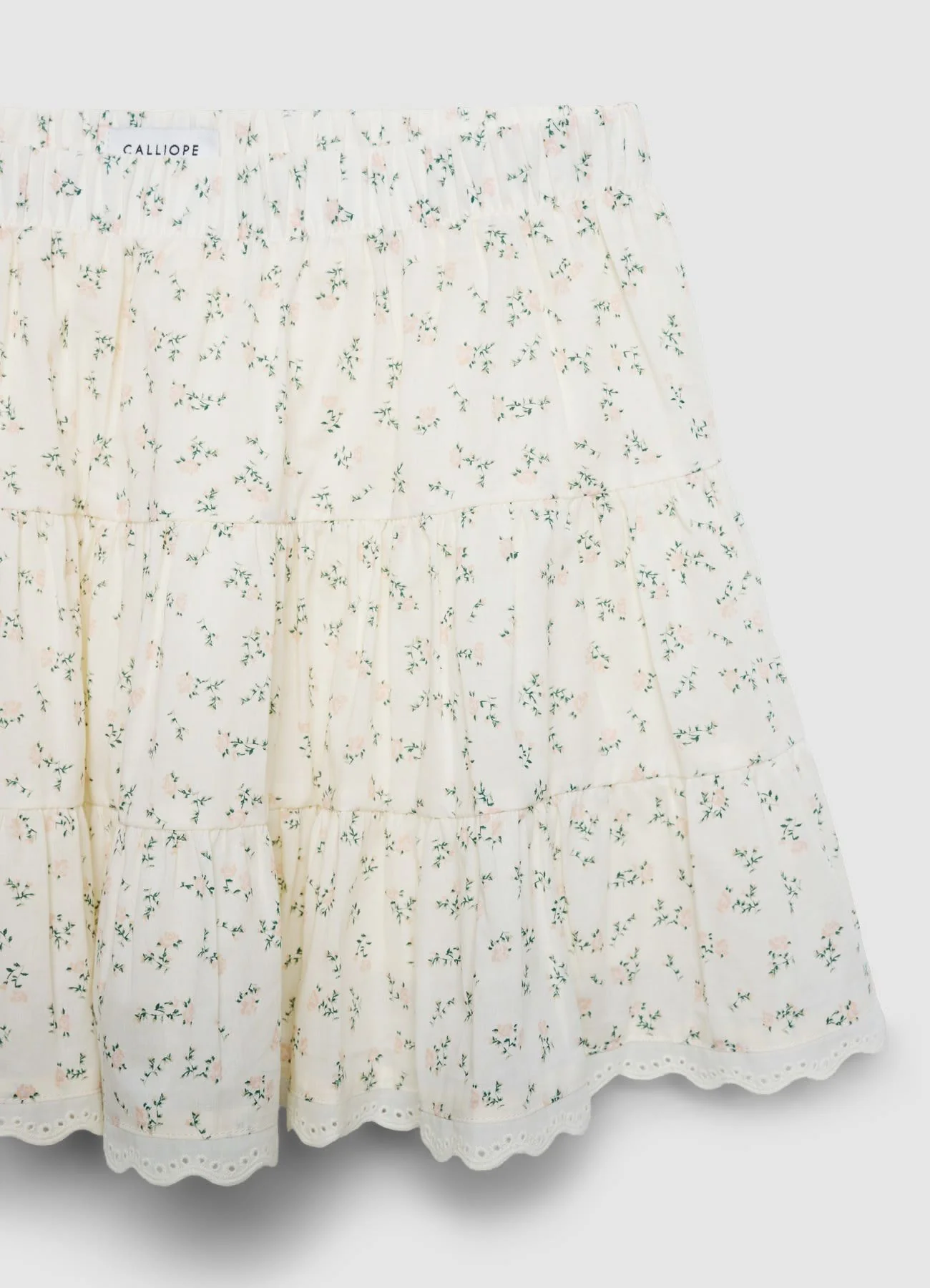 Gonna-pantalone a balze con stampa fiori - Image 6