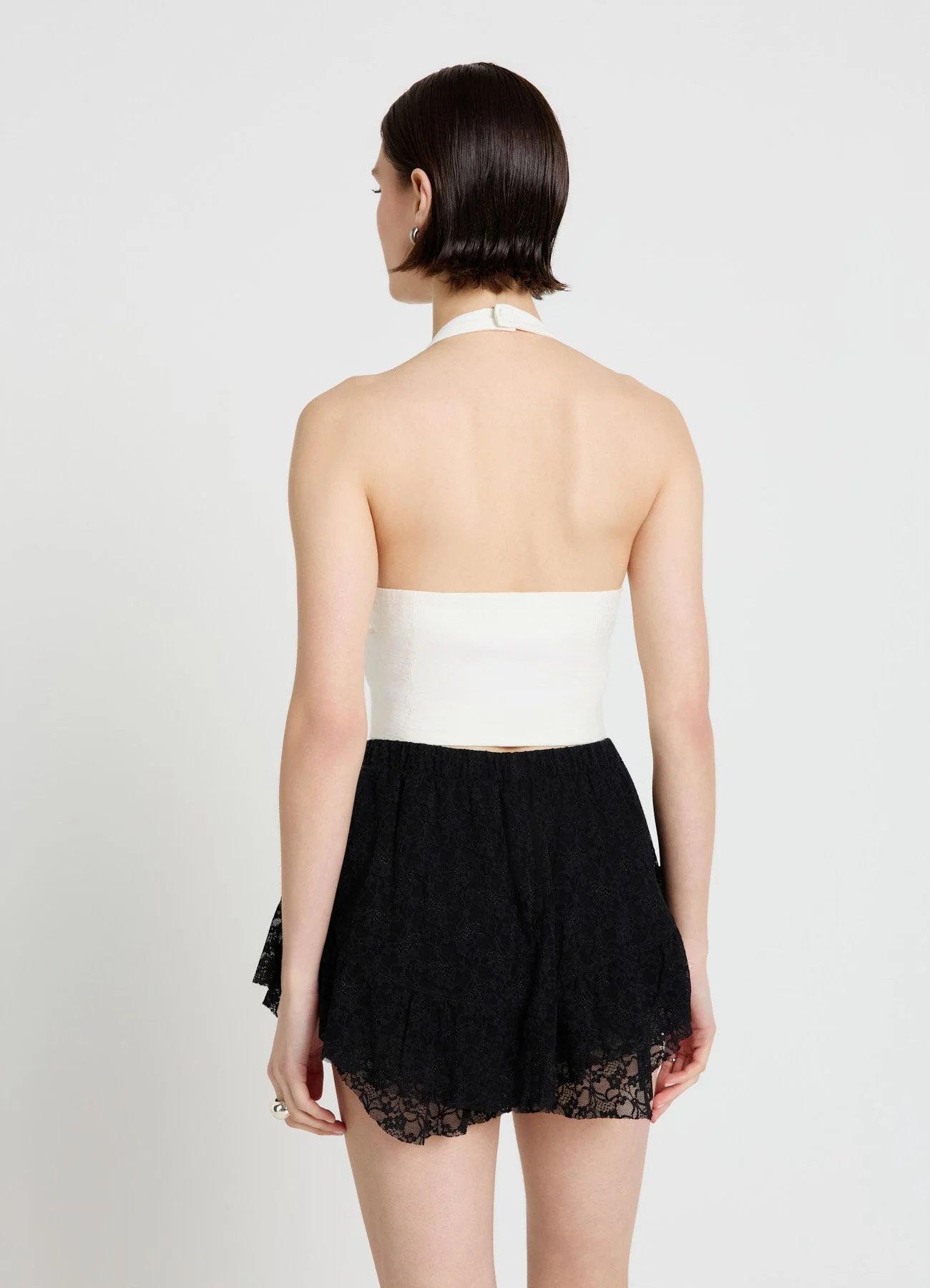 Gonna-pantalone a balze in pizzo - Image 3