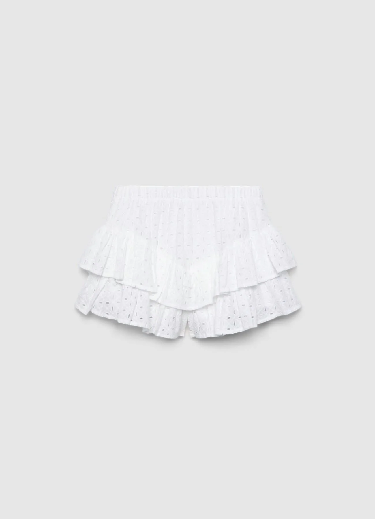 Gonna-pantalone con balze in sangallo - Image 4