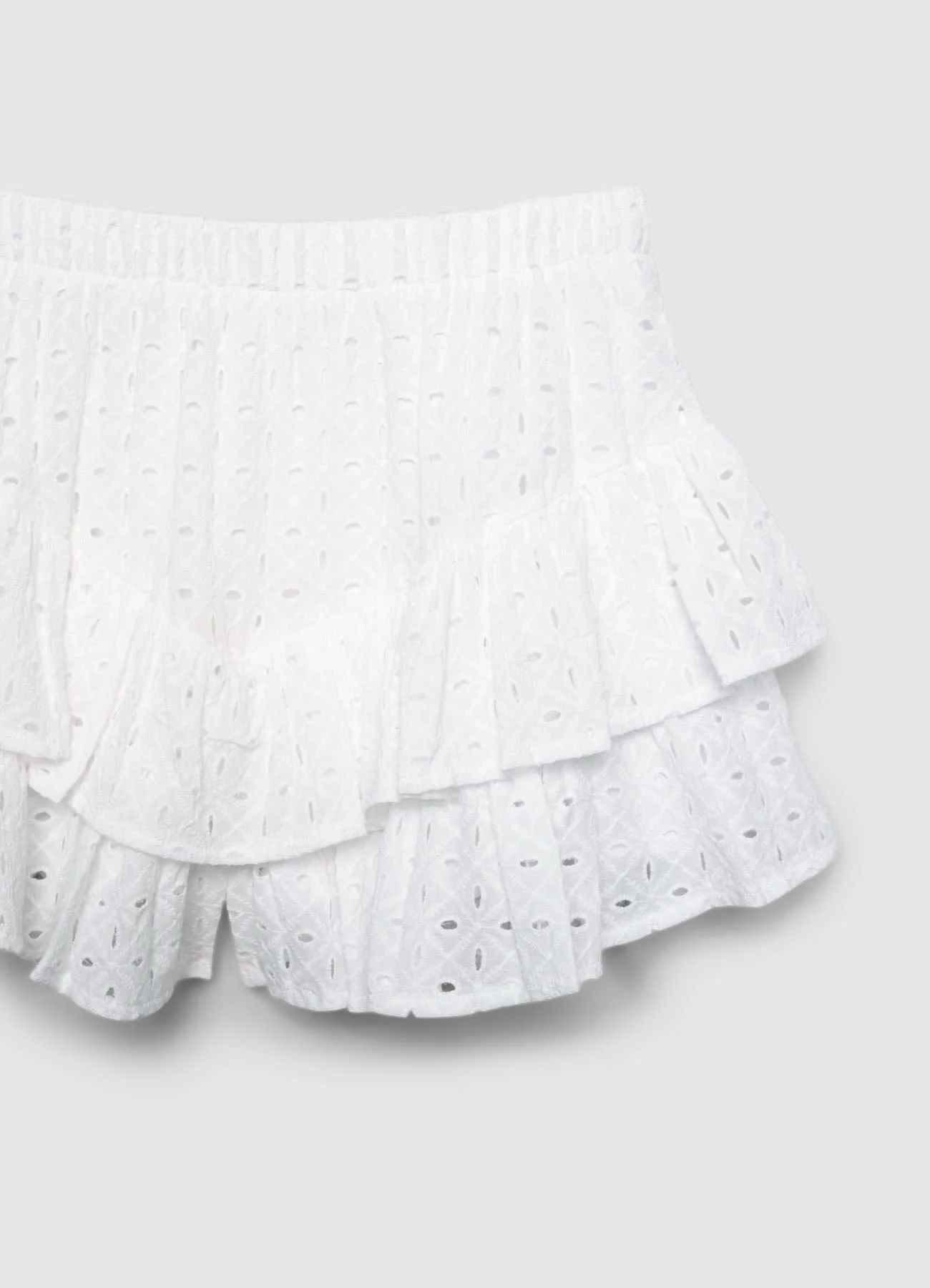 Gonna-pantalone con balze in sangallo - Image 6