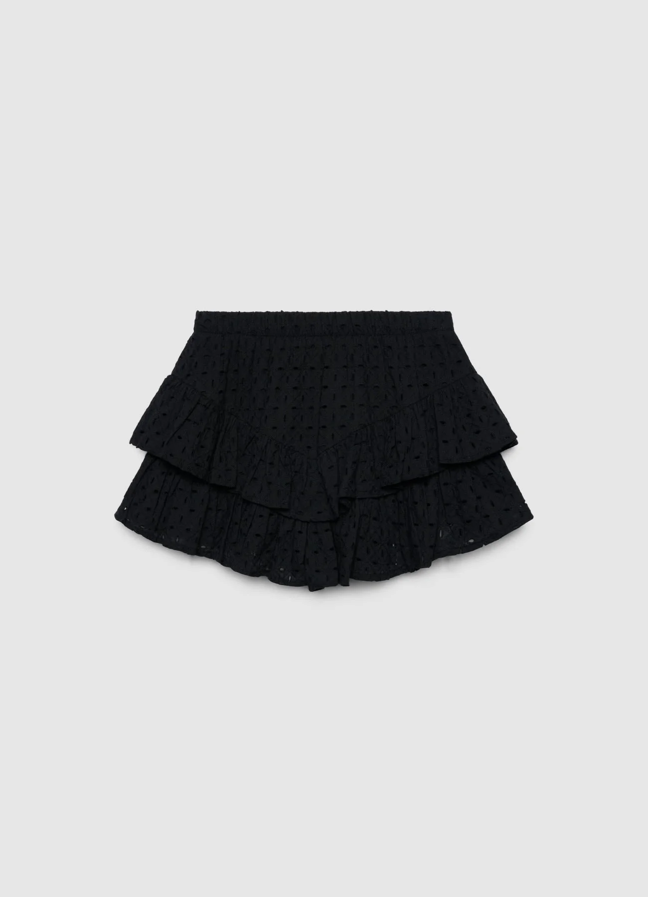 Gonna-pantalone con balze in sangallo - Image 4