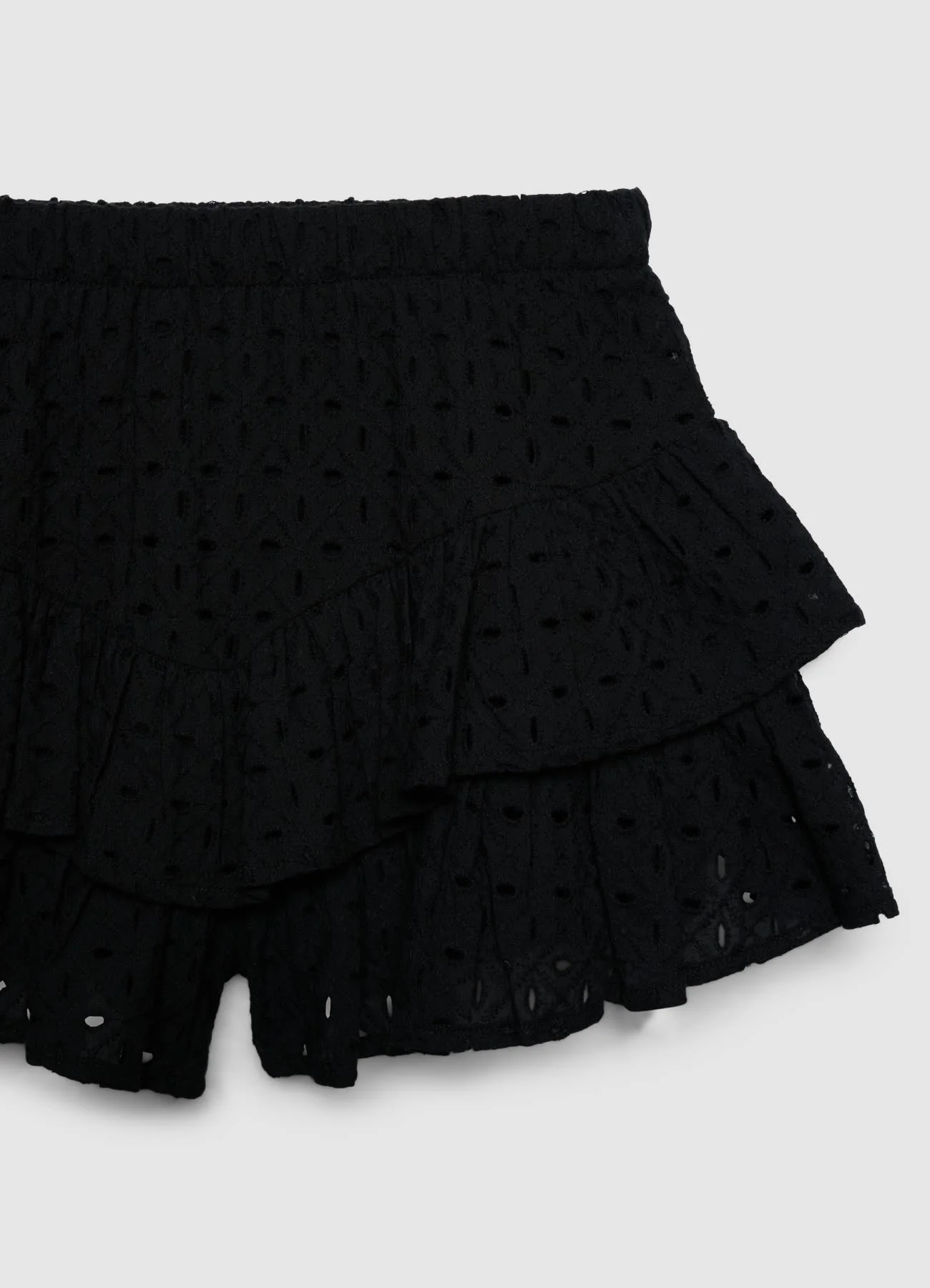 Gonna-pantalone con balze in sangallo - Image 6