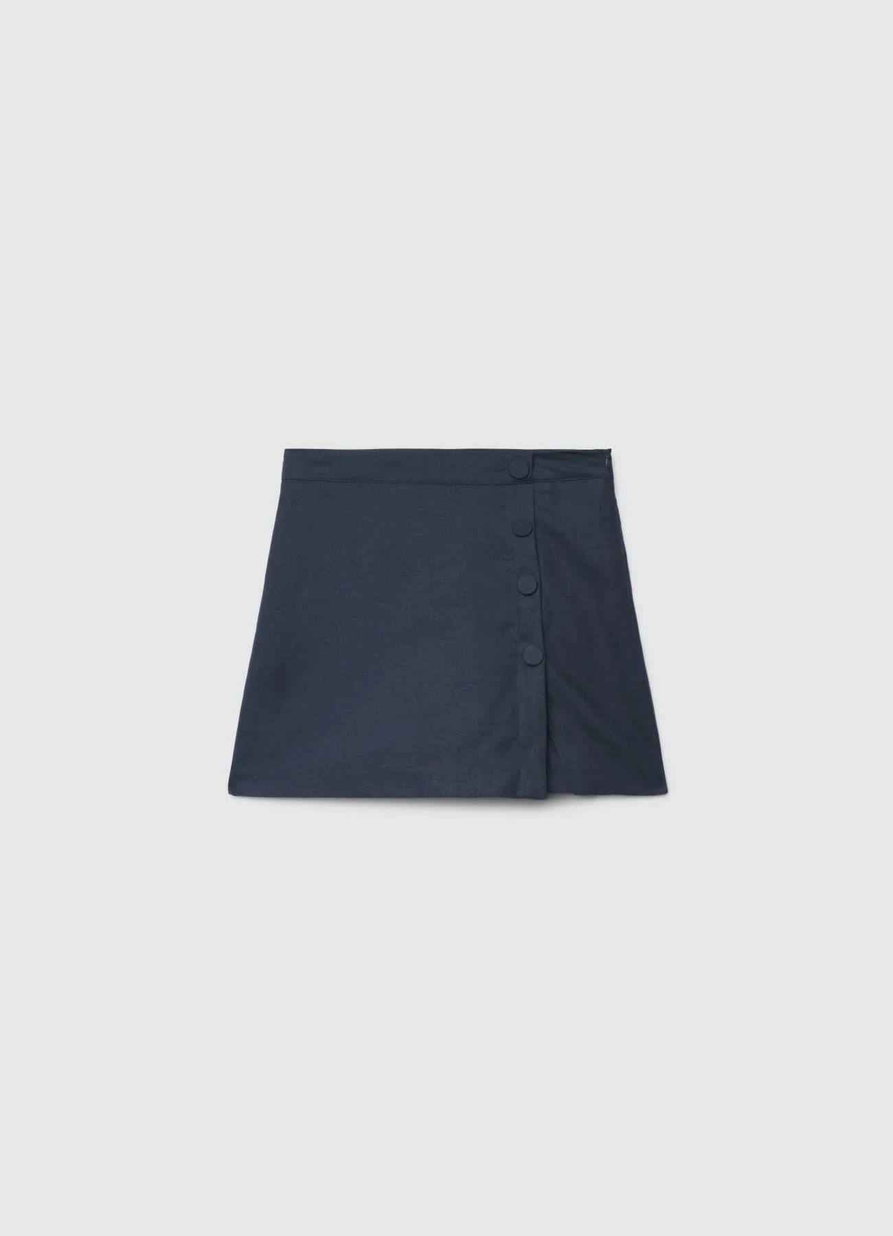Gonna-pantalone con bottoni laterali