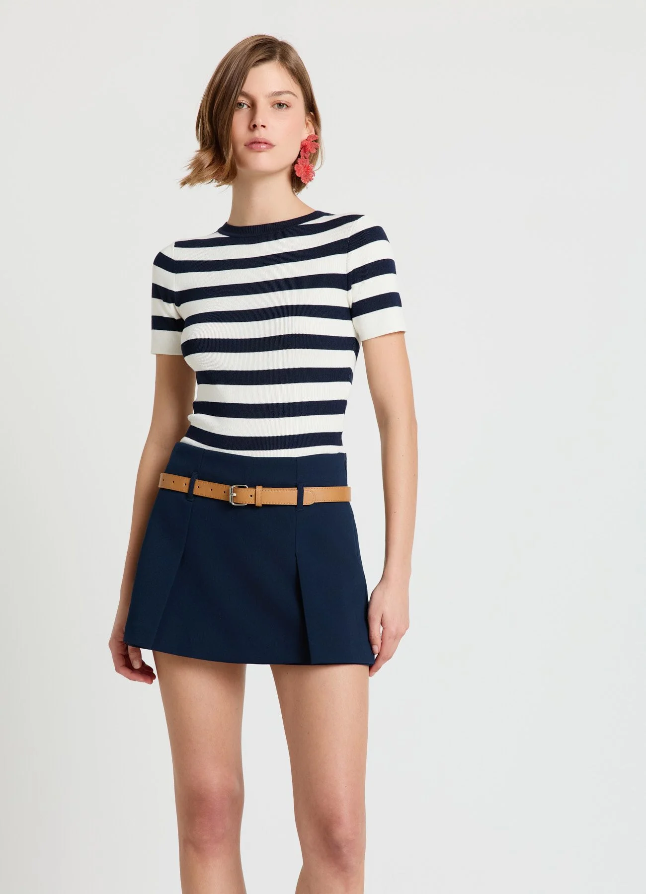 Gonna-pantalone con cintura - Image 8