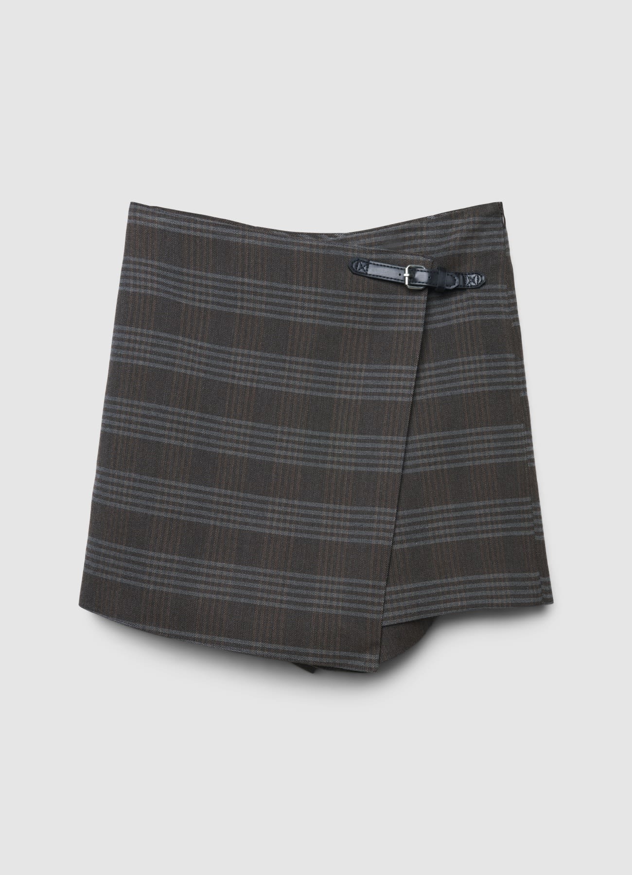 Gonna-pantalone con motivo a quadri - Image 5