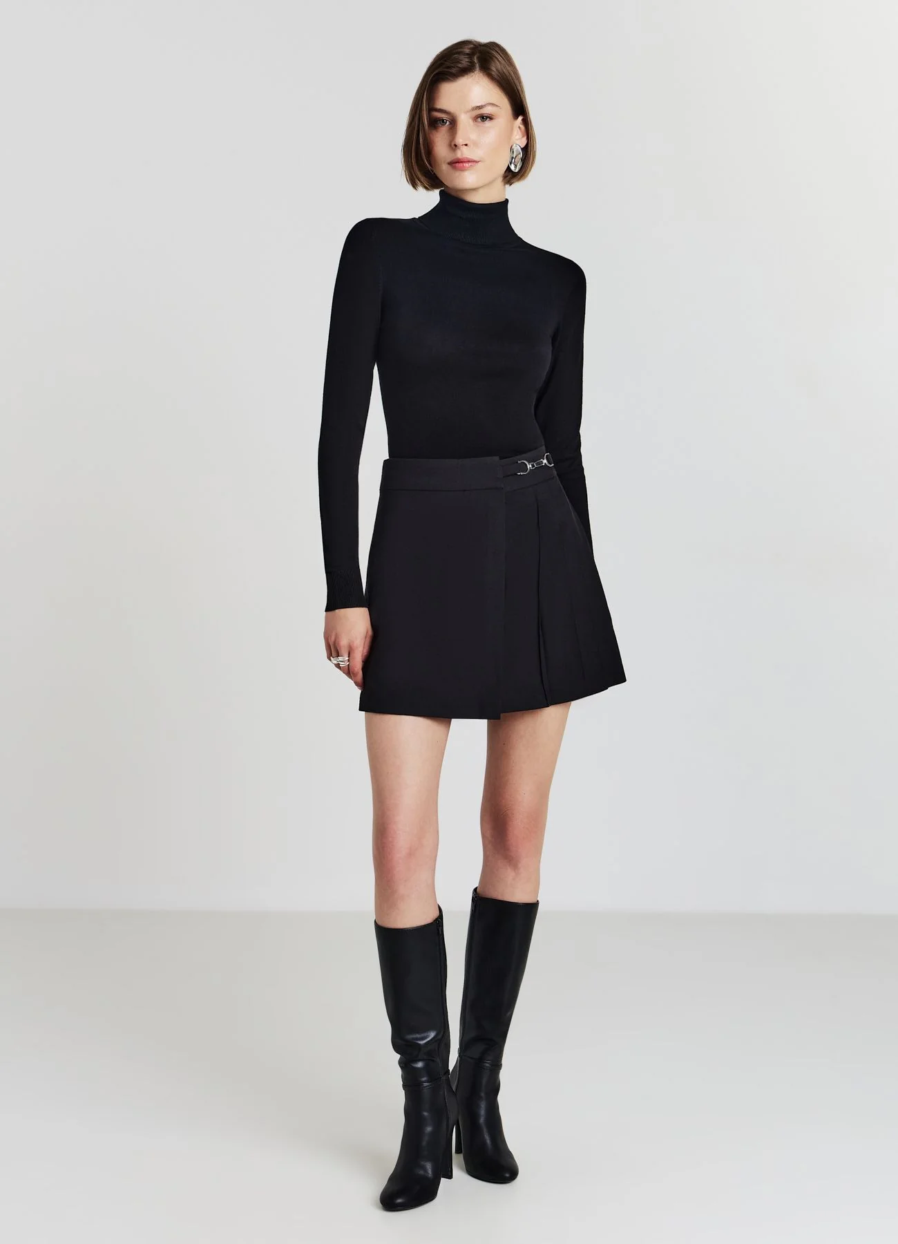Gonna-pantalone con pieghe