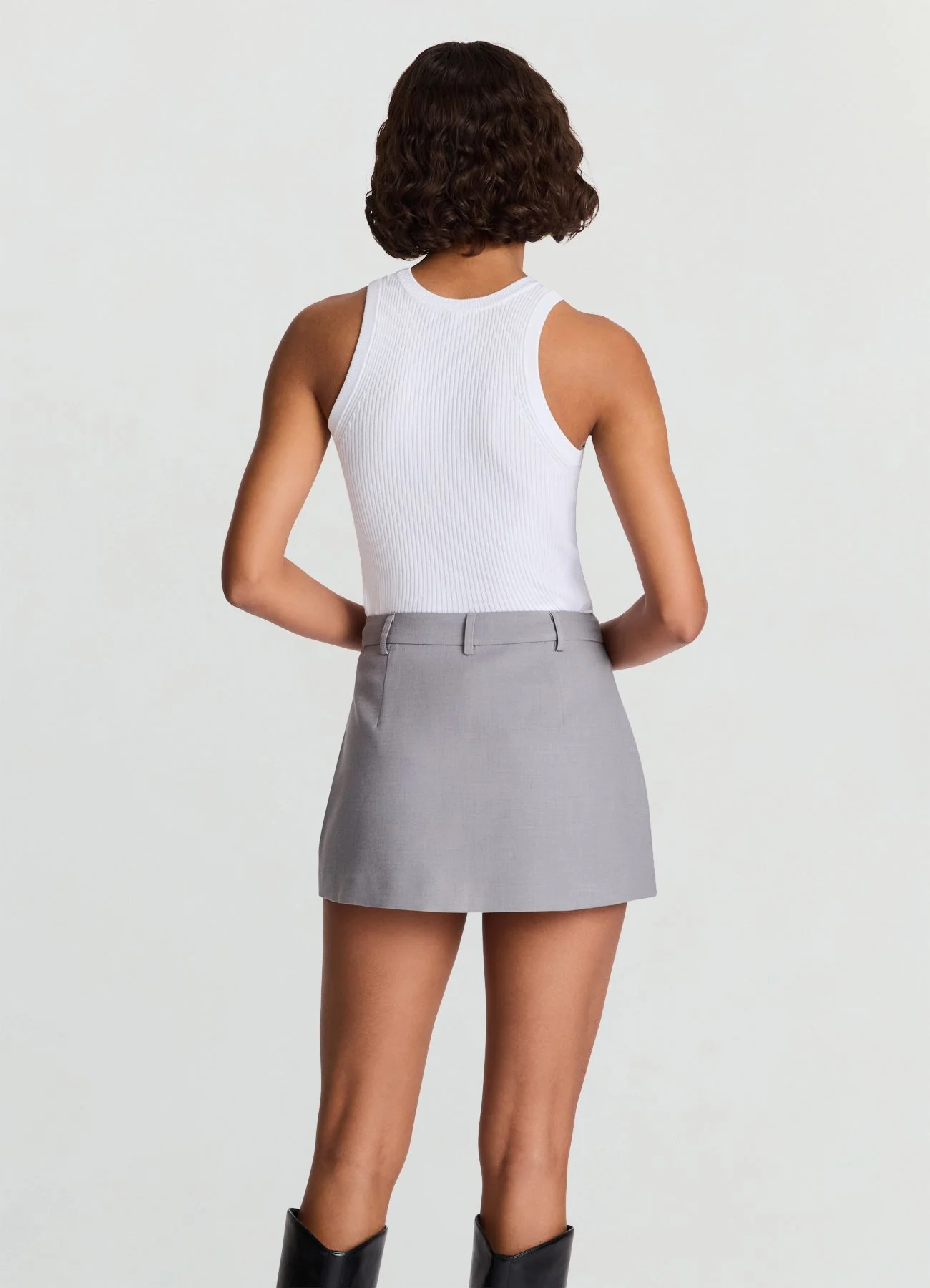 Gonna-pantalone con tasche a filetto - Image 2