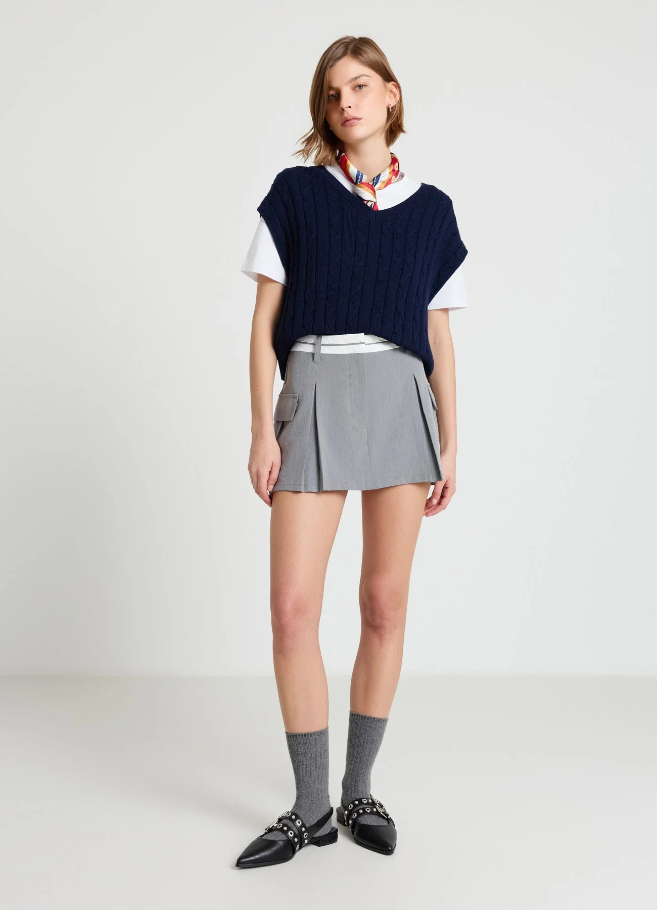 Gonna-pantalone con tasconi