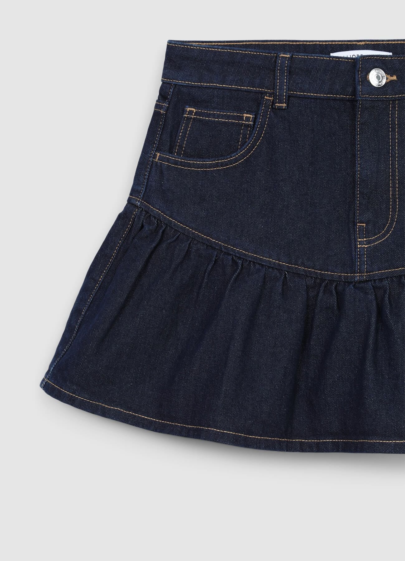 Gonna-pantalone denim con frill - Image 6