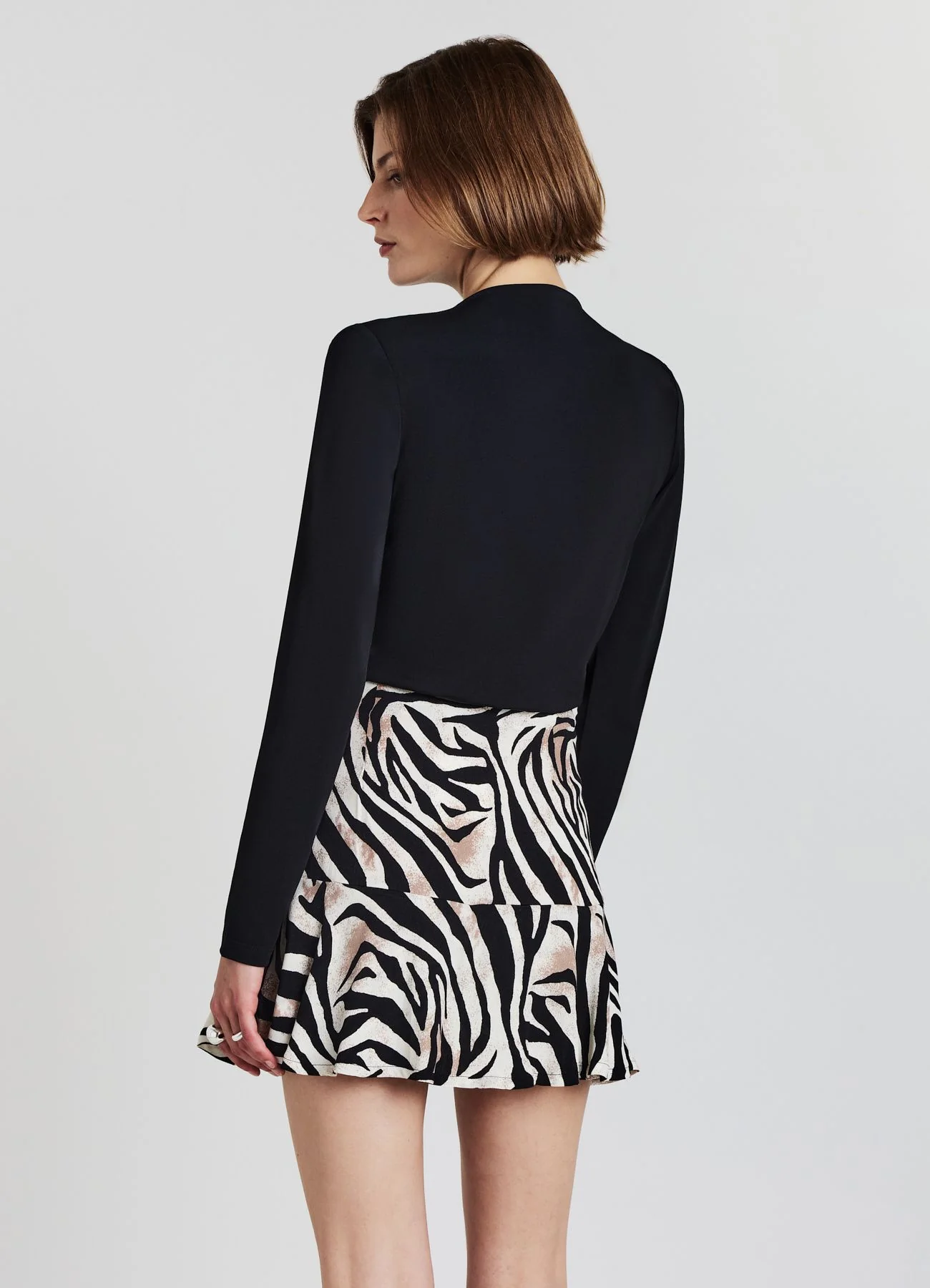 Gonna-pantalone fantasia zebrata