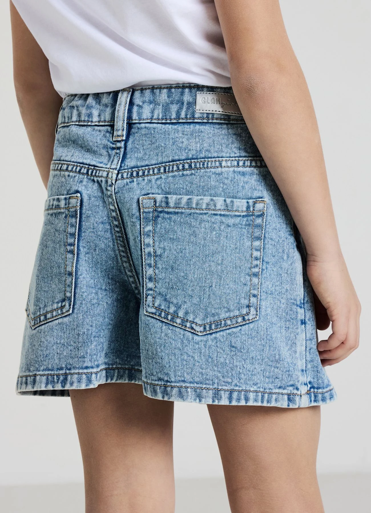 Gonna pantalone in denim