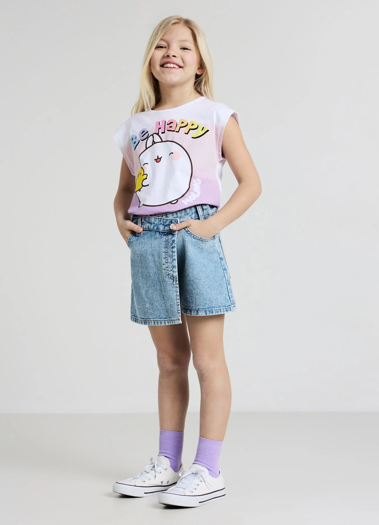 Gonna pantalone in denim - Image 3