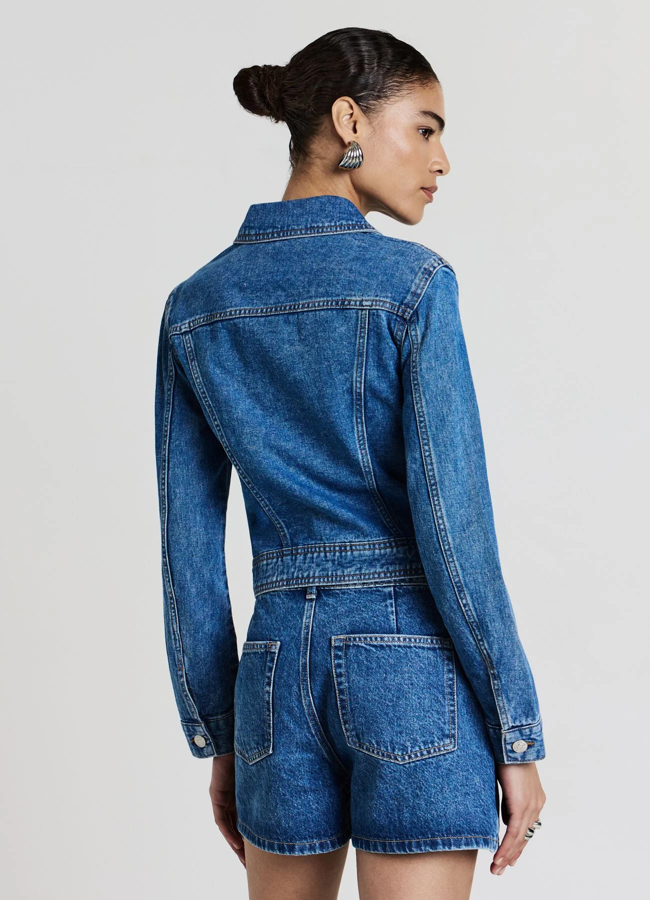 Gonna pantalone in denim - Image 3
