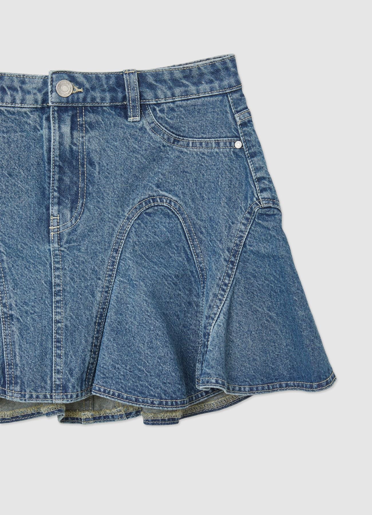 Gonna-pantalone in denim - Image 5