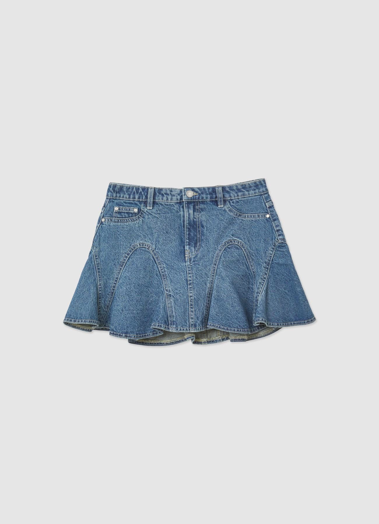 Gonna-pantalone in denim - Image 6