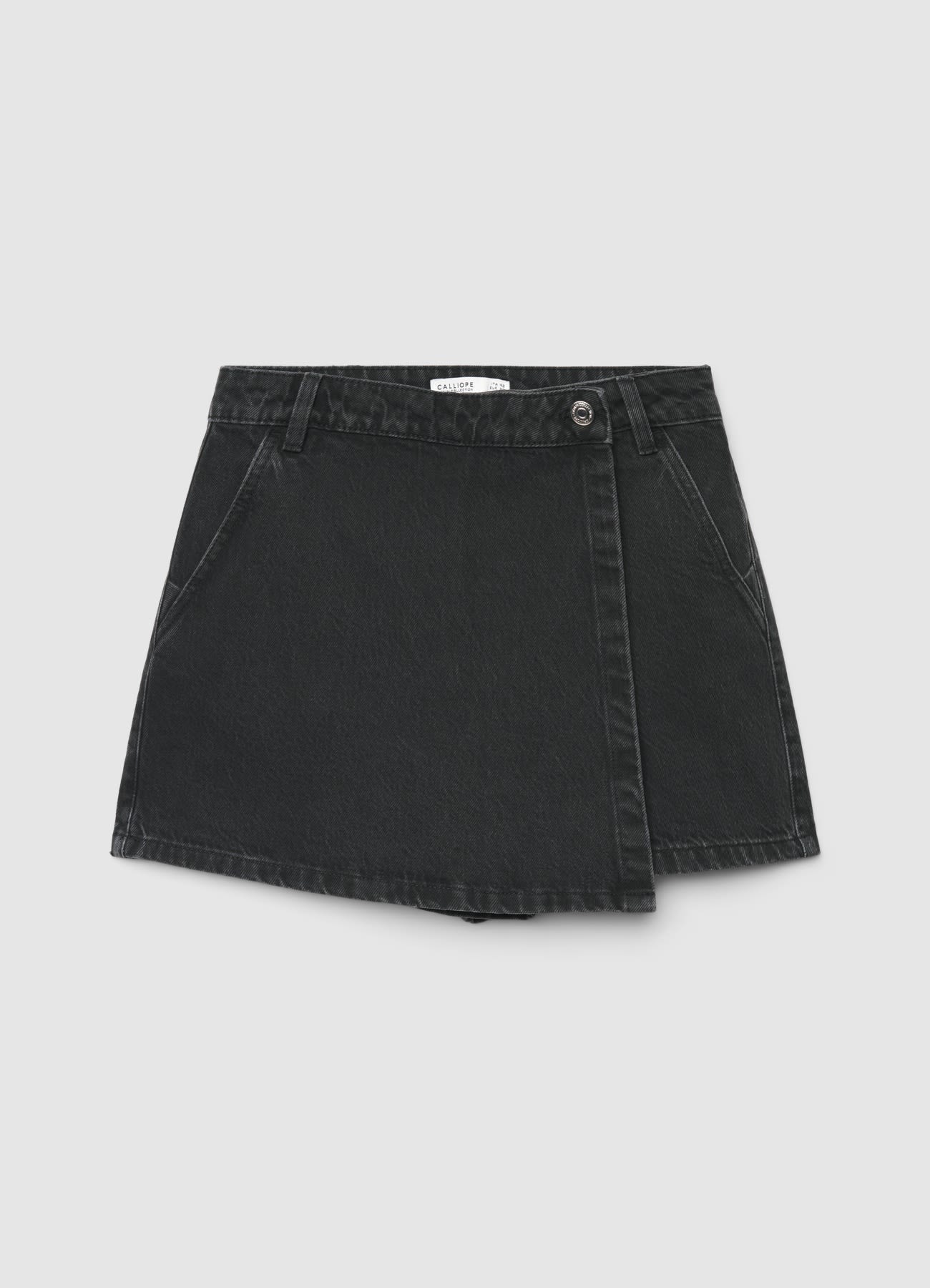 Gonna-pantalone in denim - Image 4