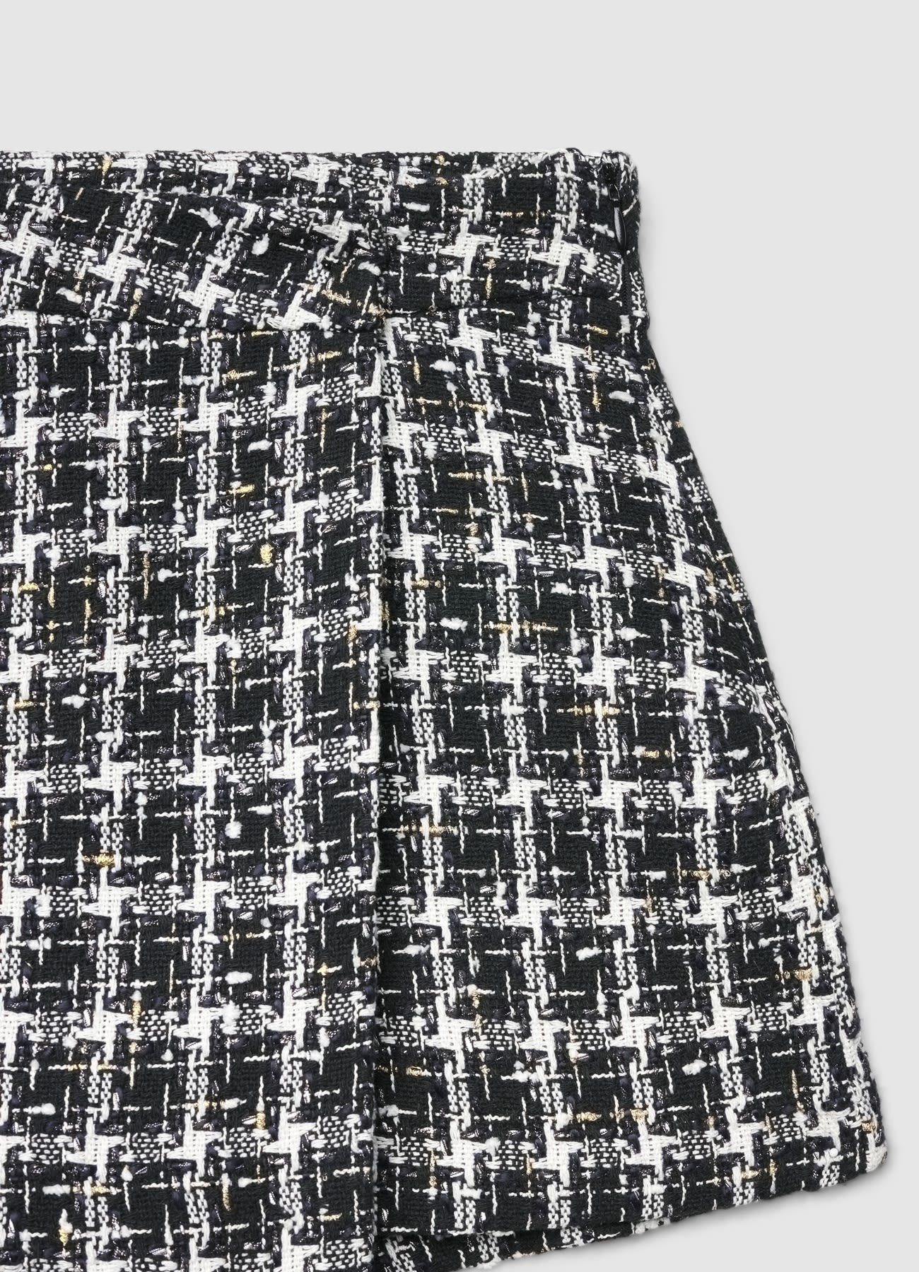Gonna-pantalone in tweed con fantasia - Image 4