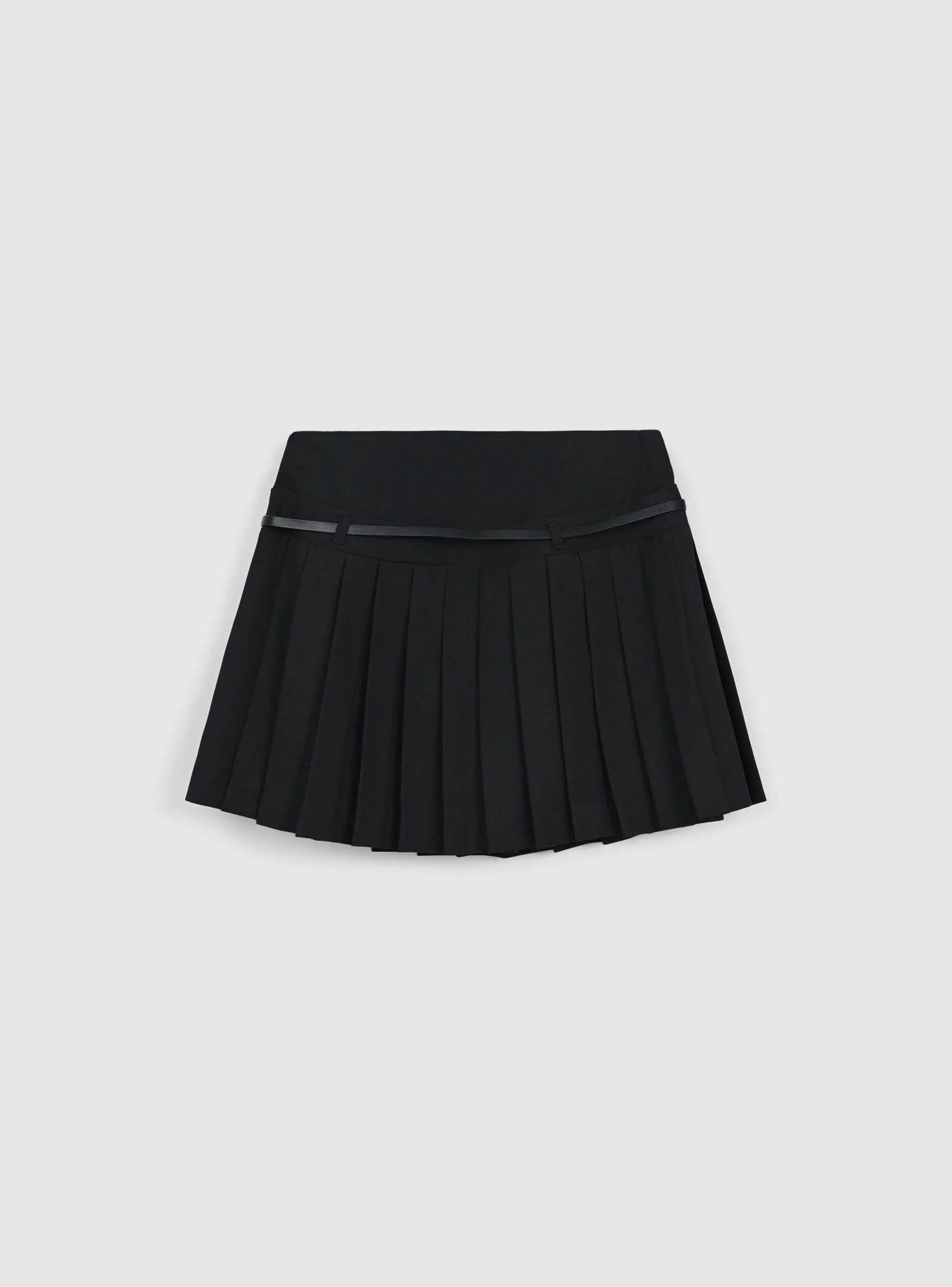 Gonna pantalone plissettato con cintura - Image 4
