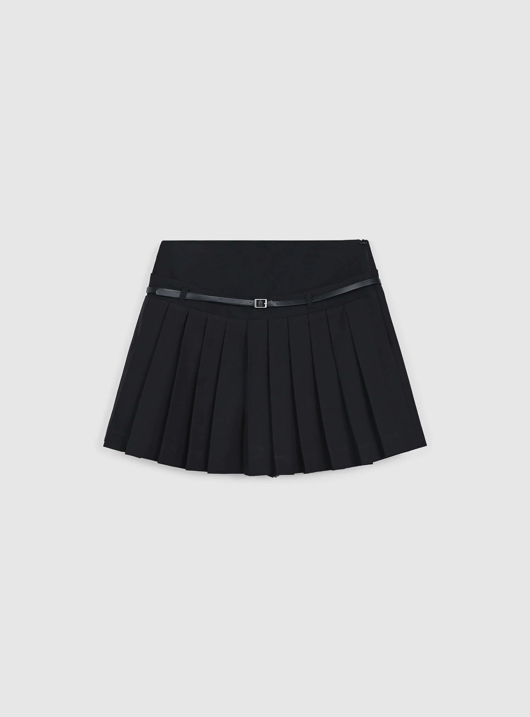 Gonna pantalone plissettato con cintura - Image 5