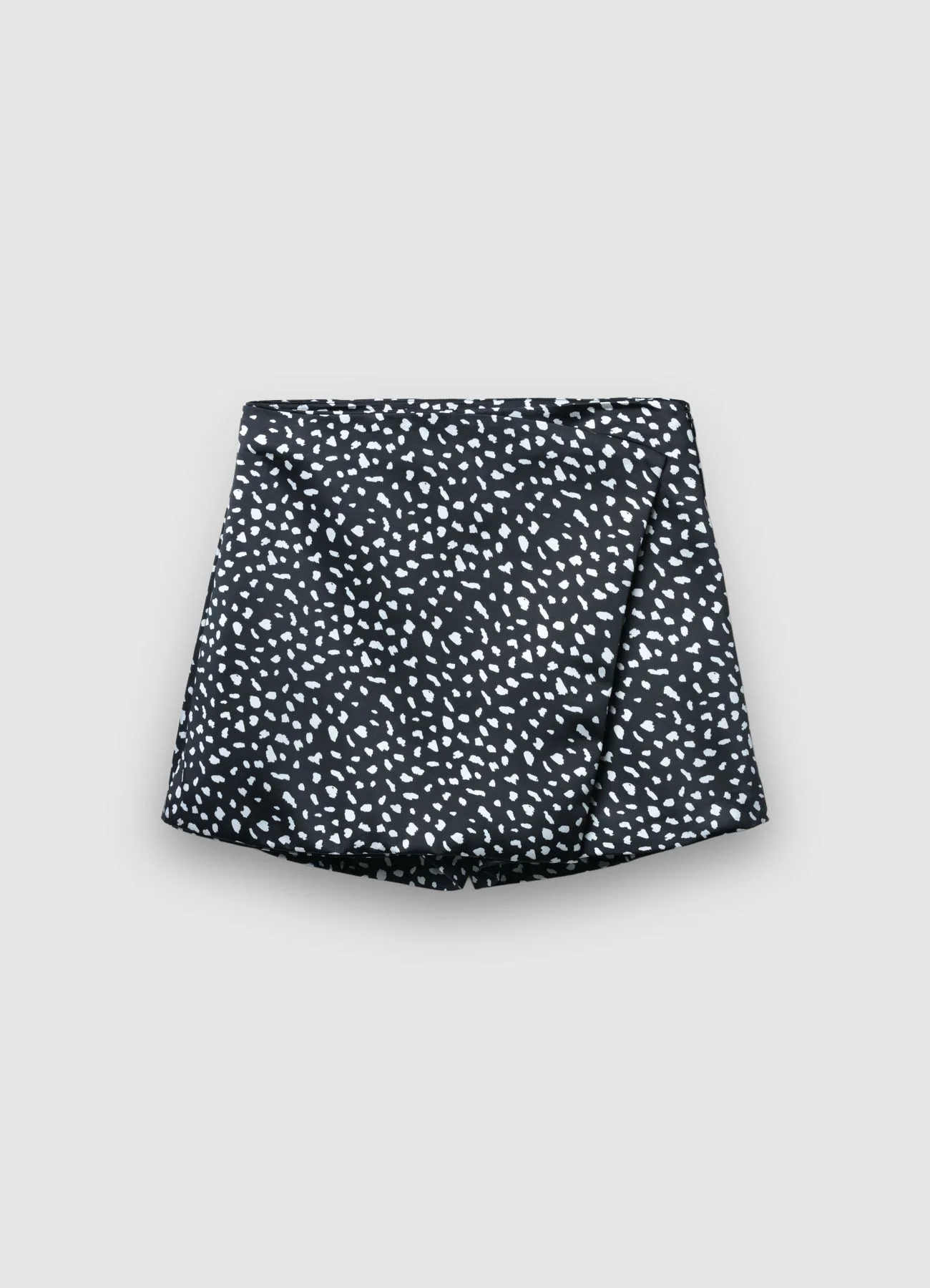 Gonna-pantalone simil satin fantasia - Image 4