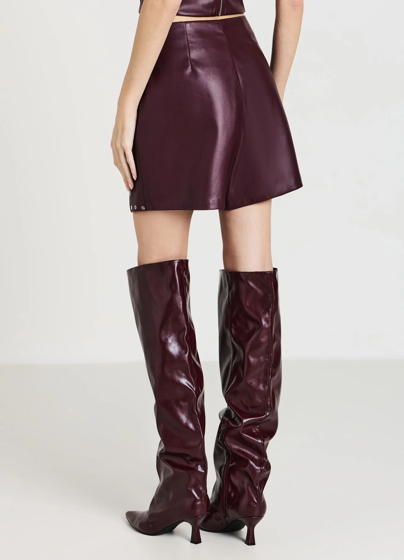 Gonna-pantalone similpelle borchie - Image 2