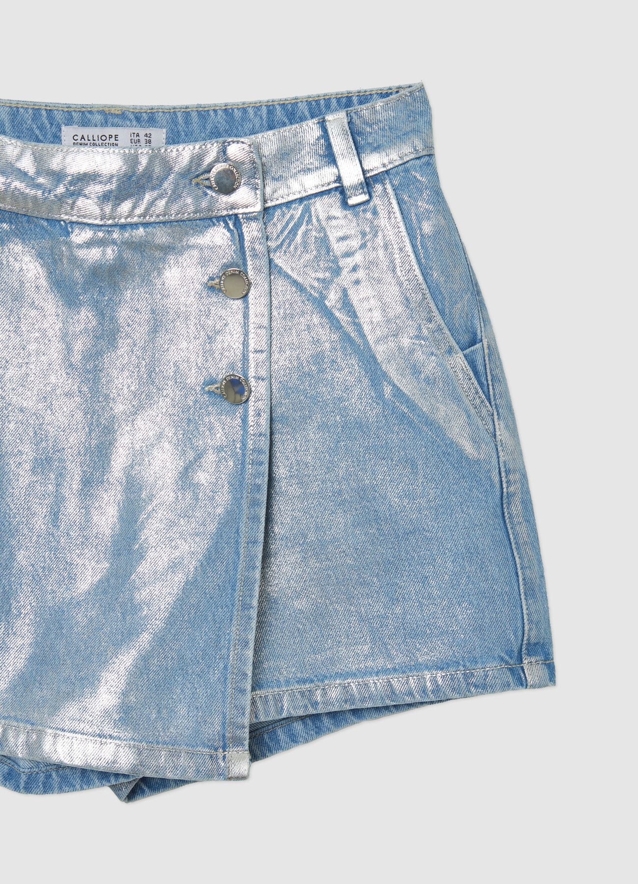 Gonna pantalone tessuto spalmato - Image 6