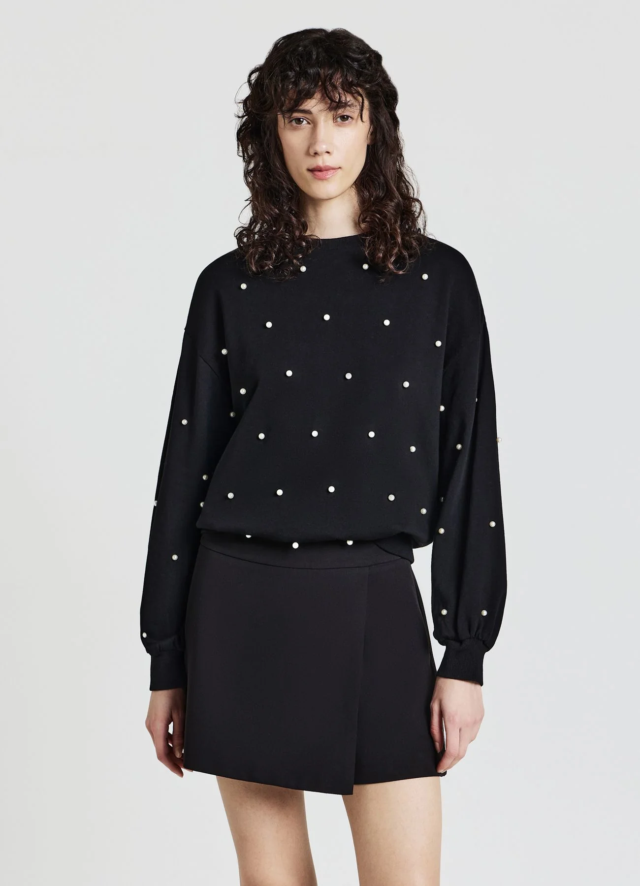 Gonna-pantalone tinta unita - Image 2