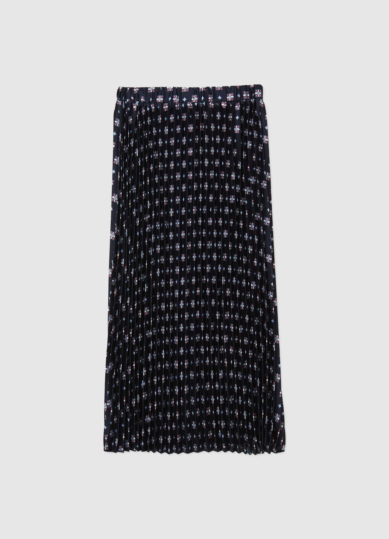 Gonna simil satin fantasia geometrica - Image 6