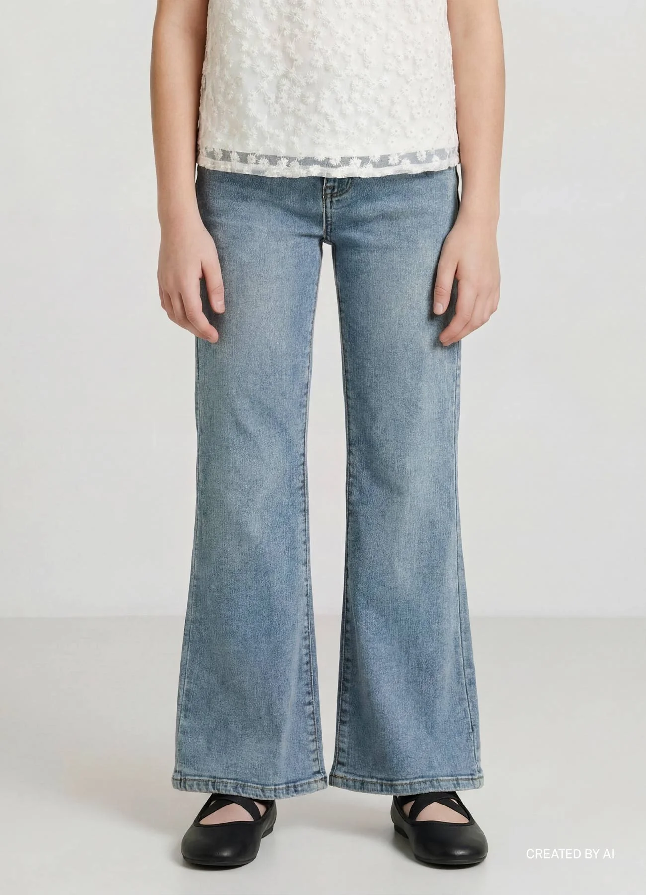 Jeans a zampa con cinque tasche - Image 3