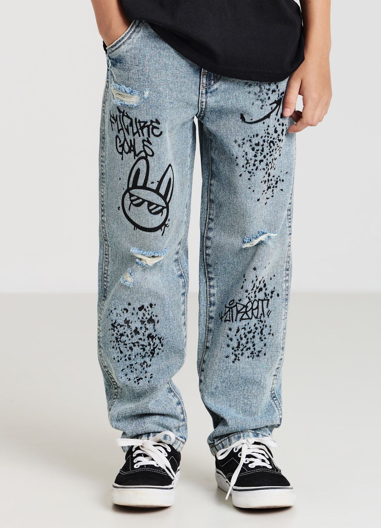 Jeans baggy con patch - Image 3