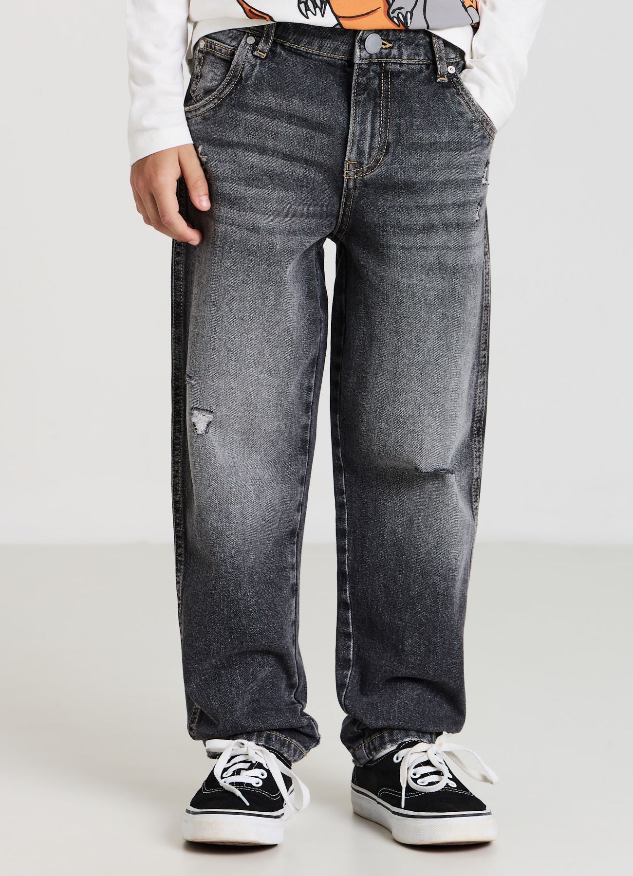 Jeans baggy con strappi - Image 2