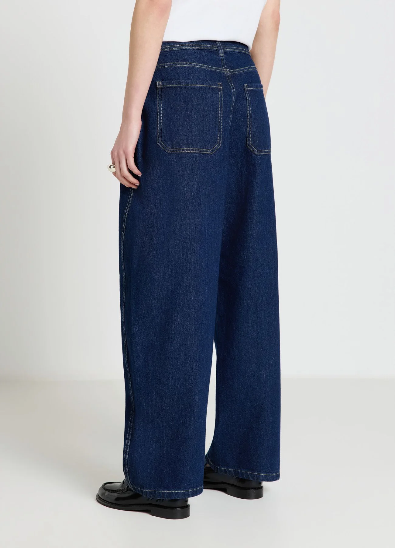 Jeans barrel a vita media - Image 3