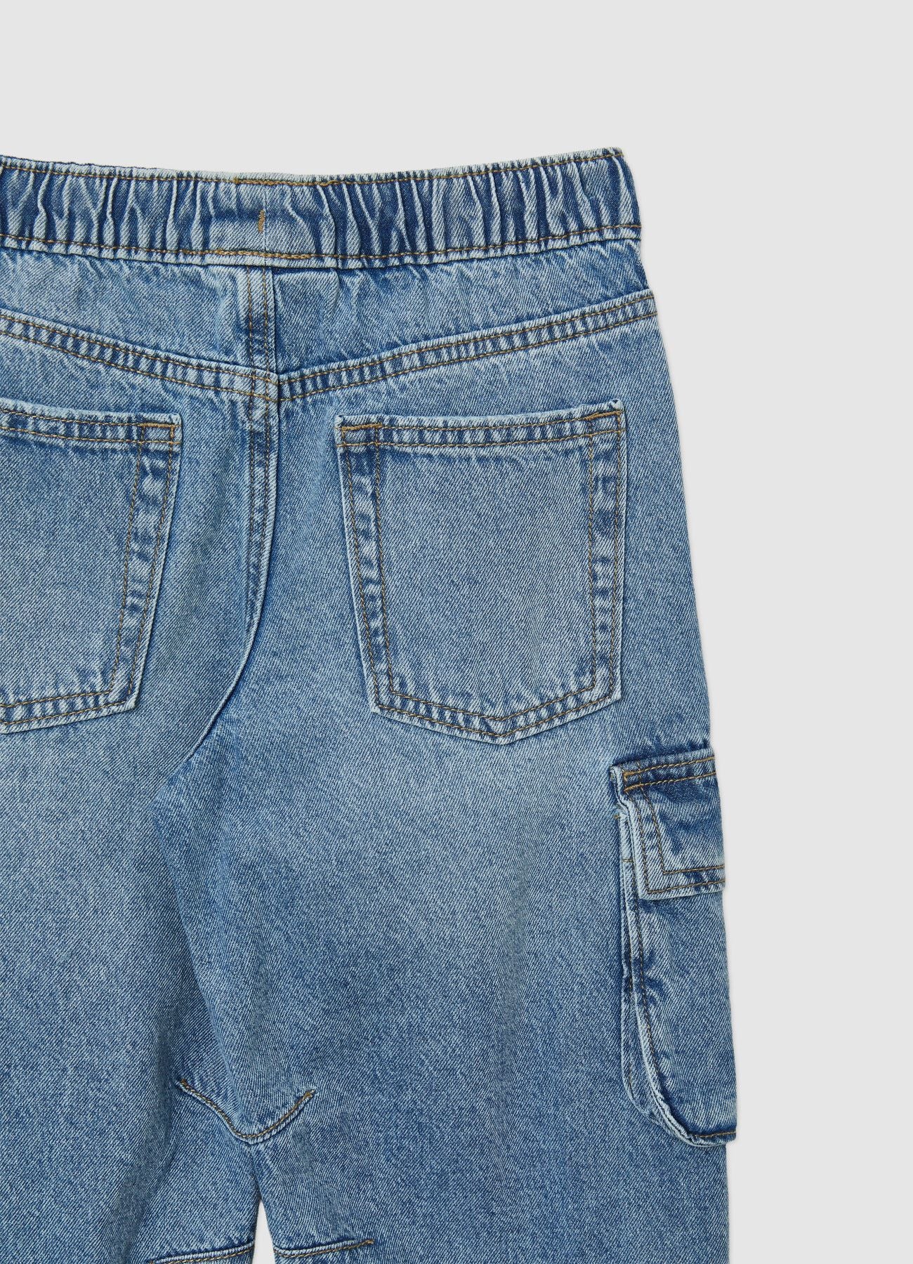 Jeans cargo con coulisse - Image 3
