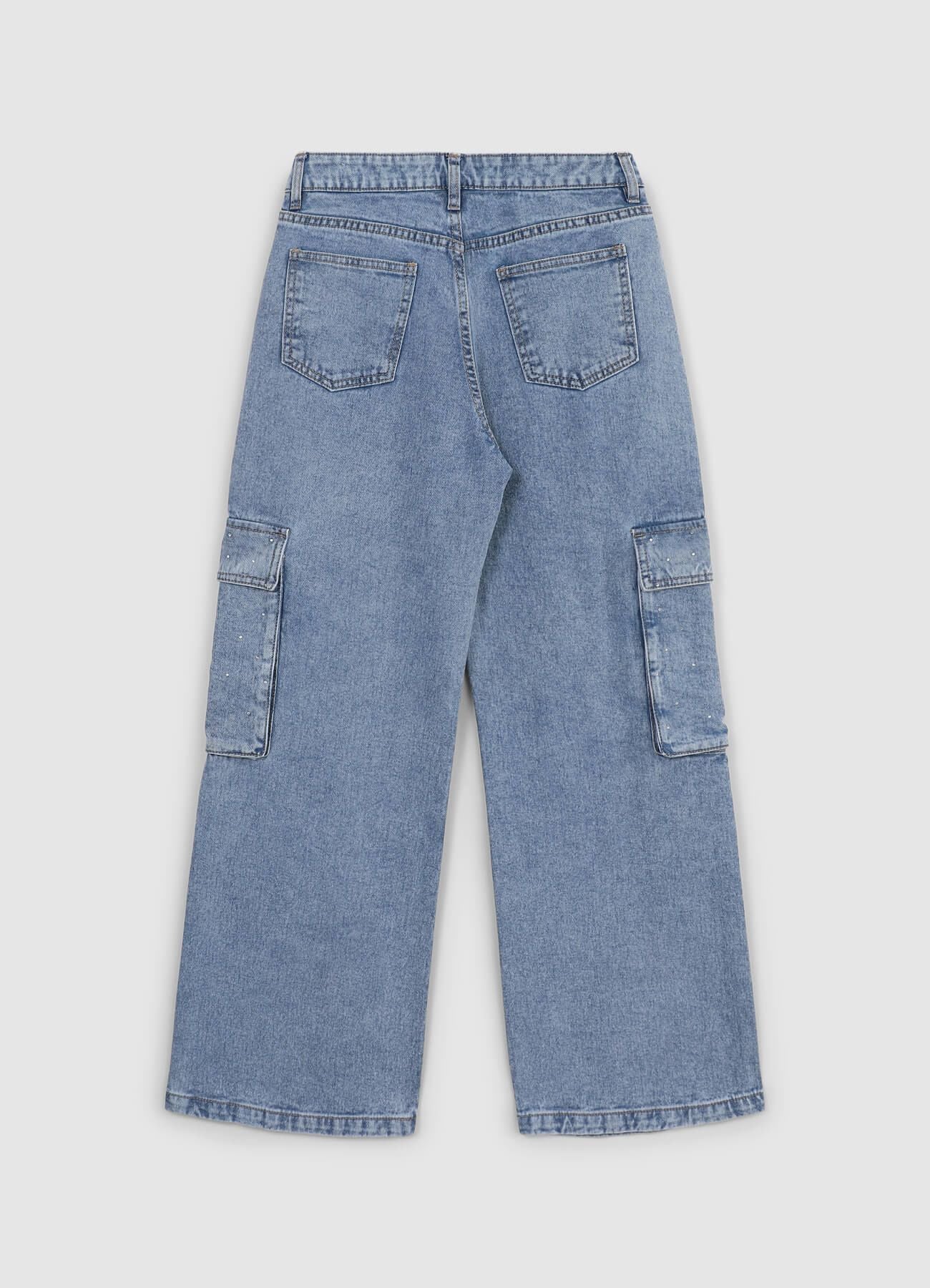 Jeans cargo con strass - Image 6