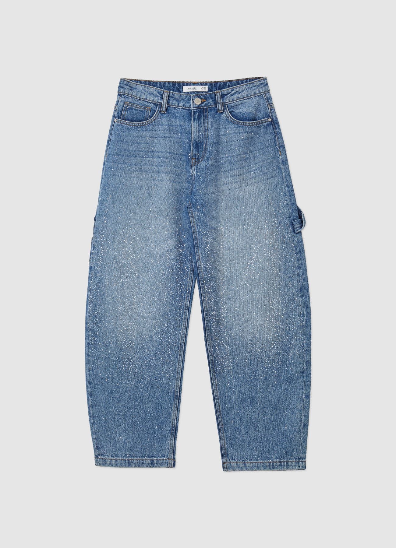 Jeans cargo con strass - Image 6