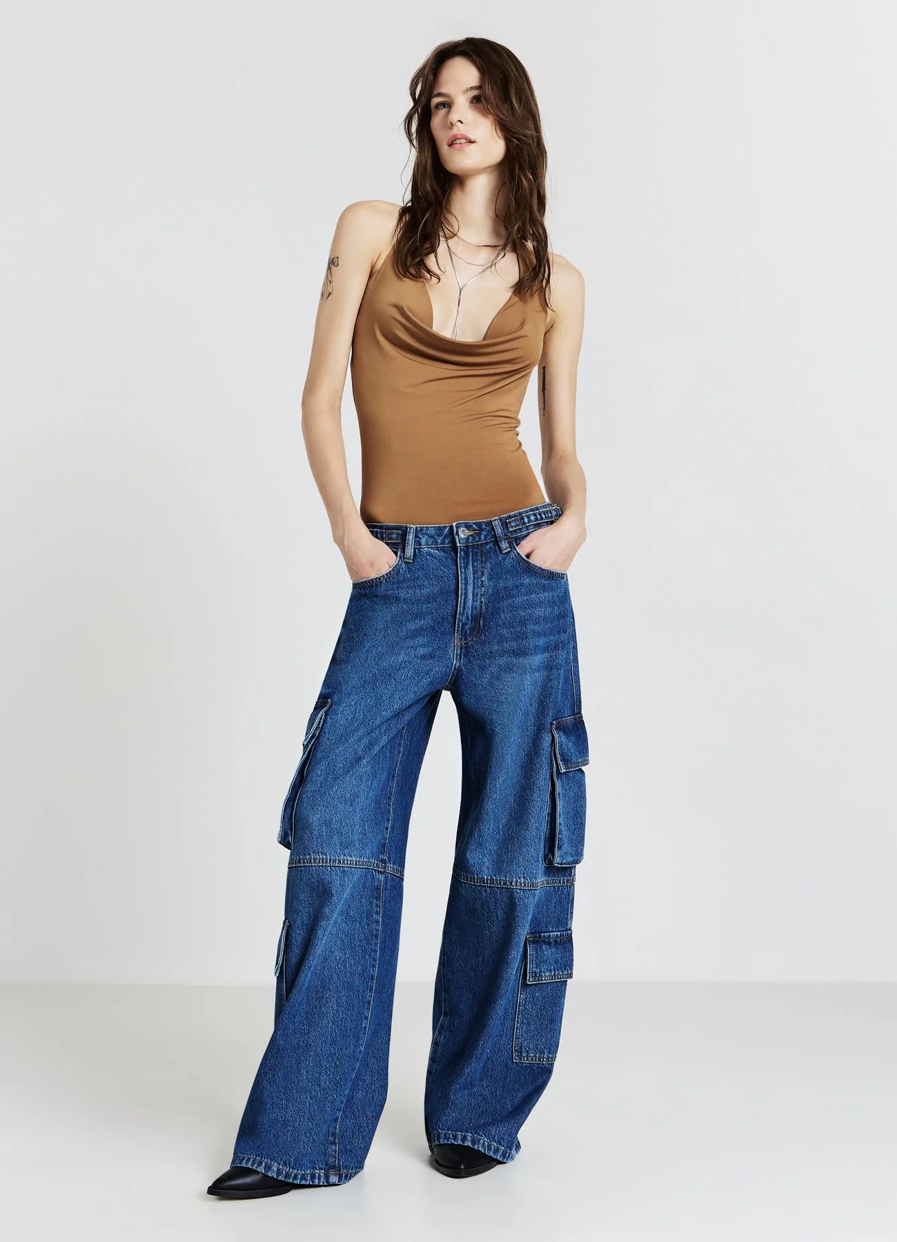 Jeans cargo multipocket