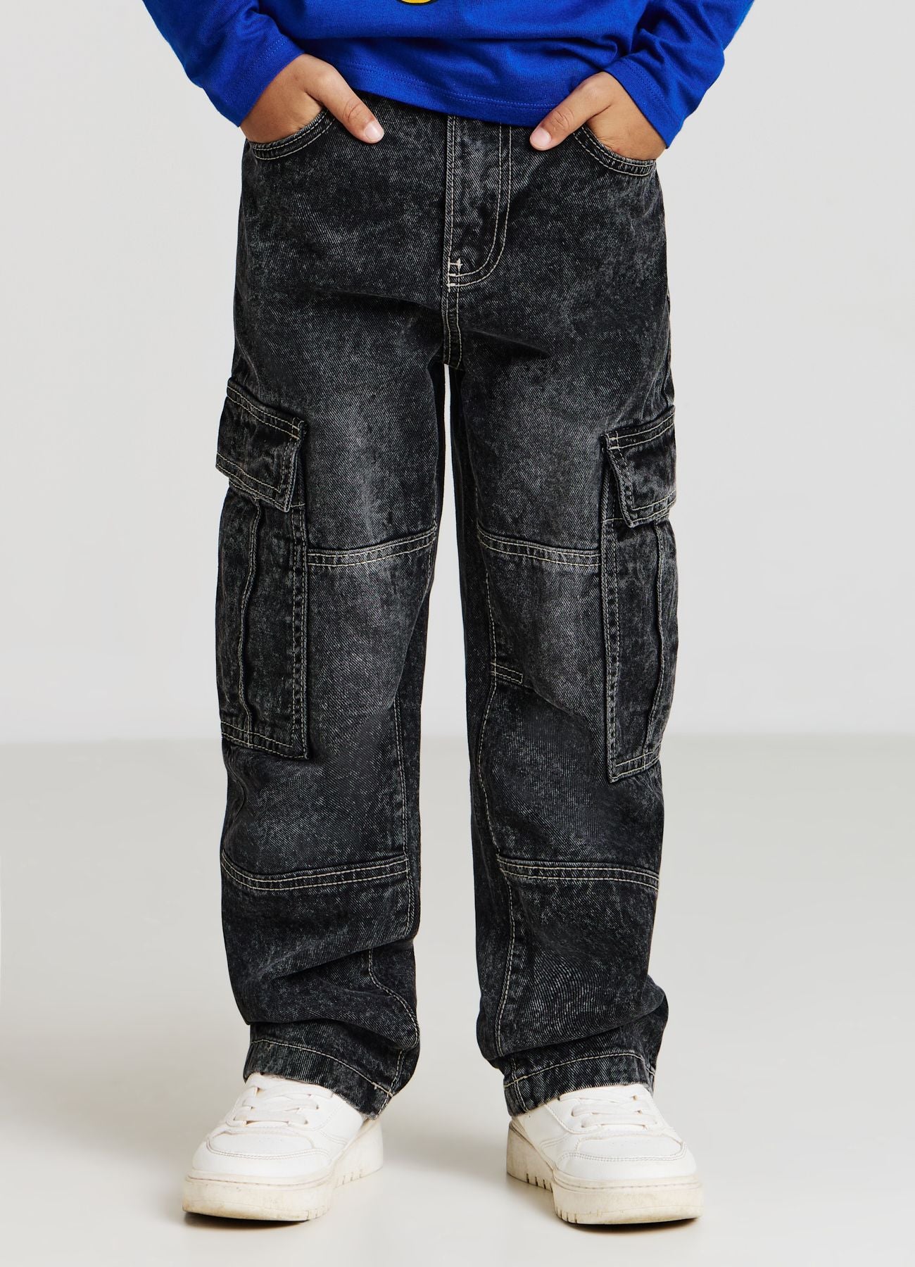 Jeans cargo multitasche