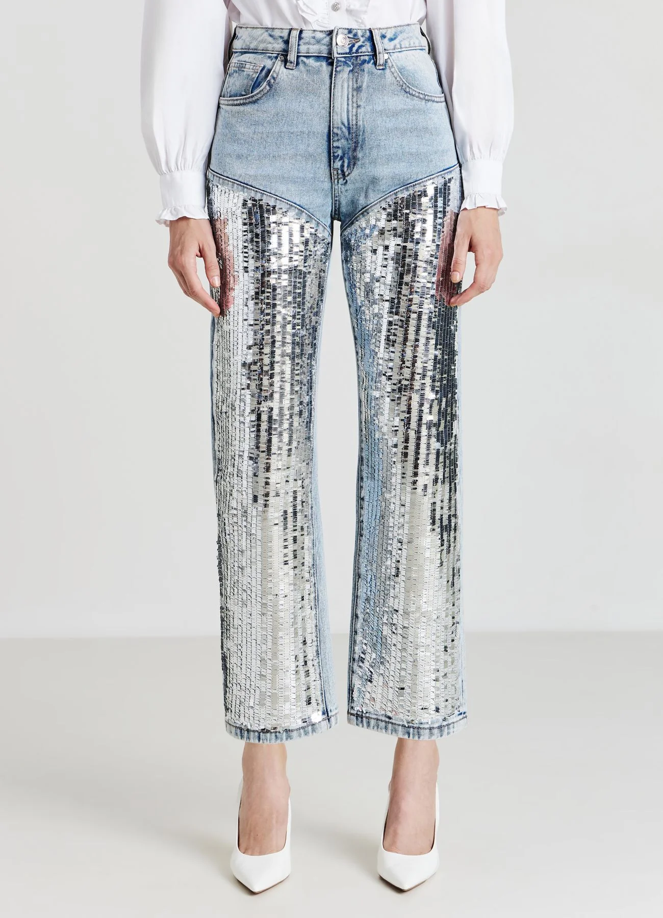 Jeans con paillettes - Image 3