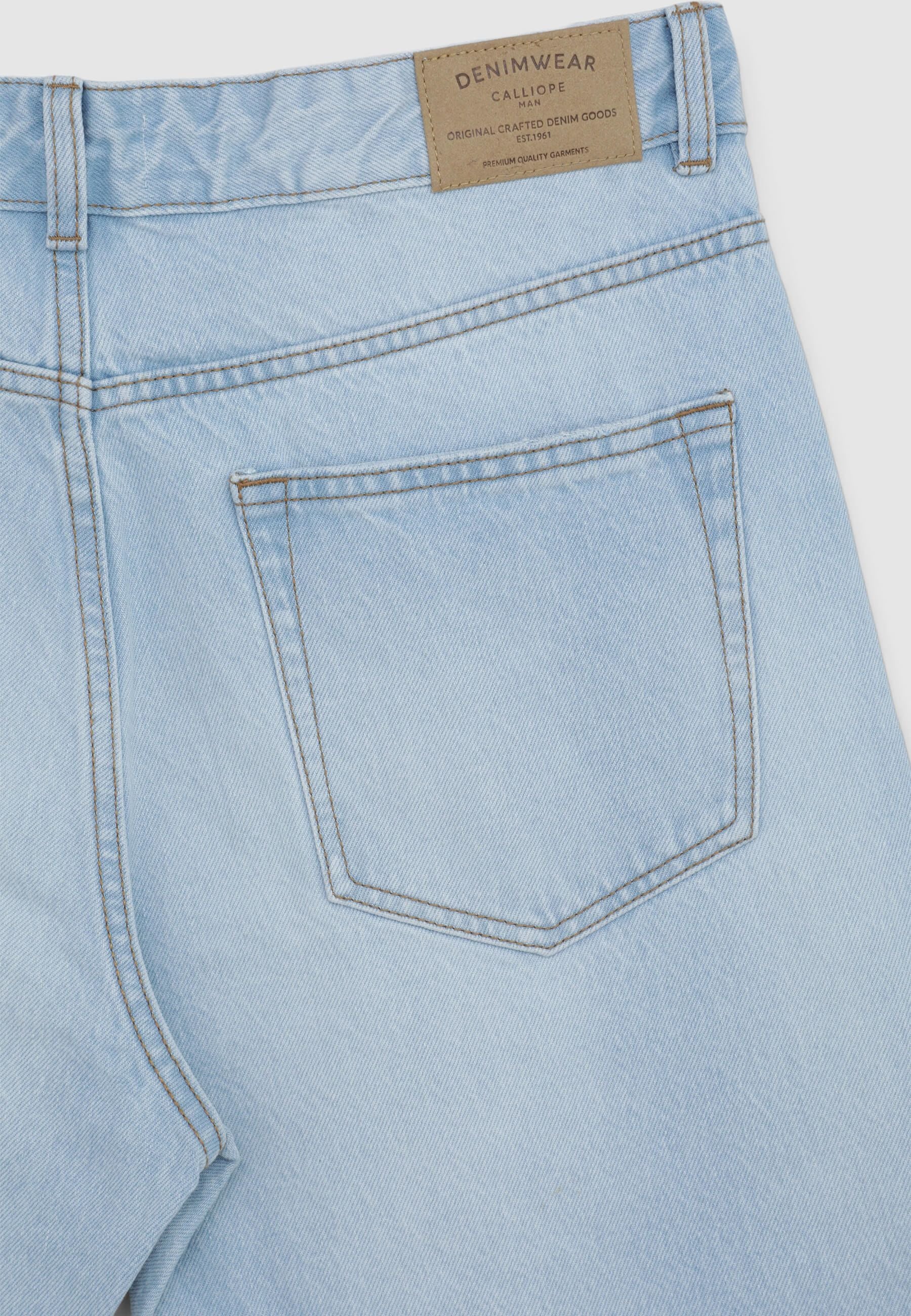 Jeans cropped effetto slavato - Image 6