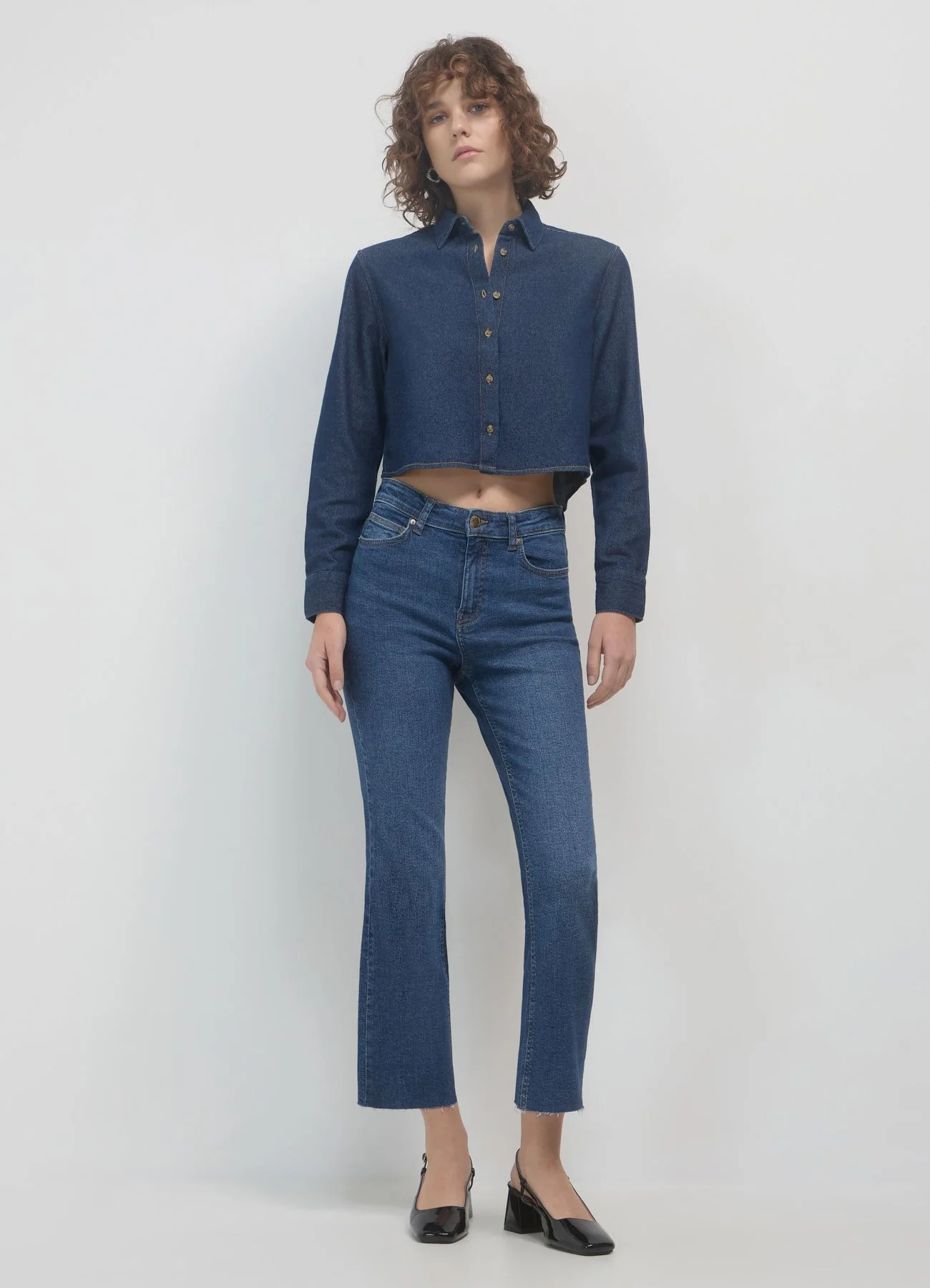 Jeans cropped flare - Image 2
