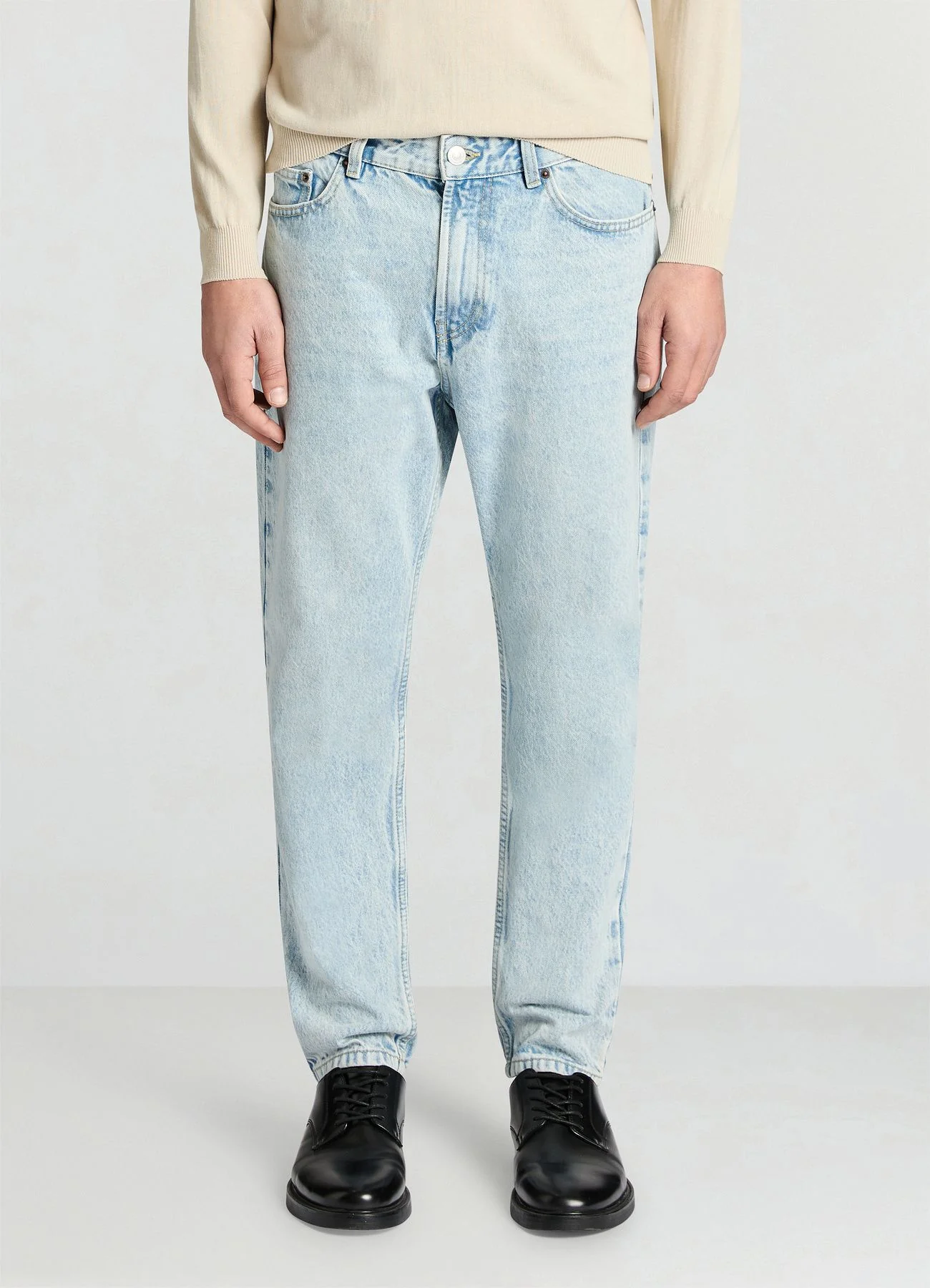 Jeans cropped slavati