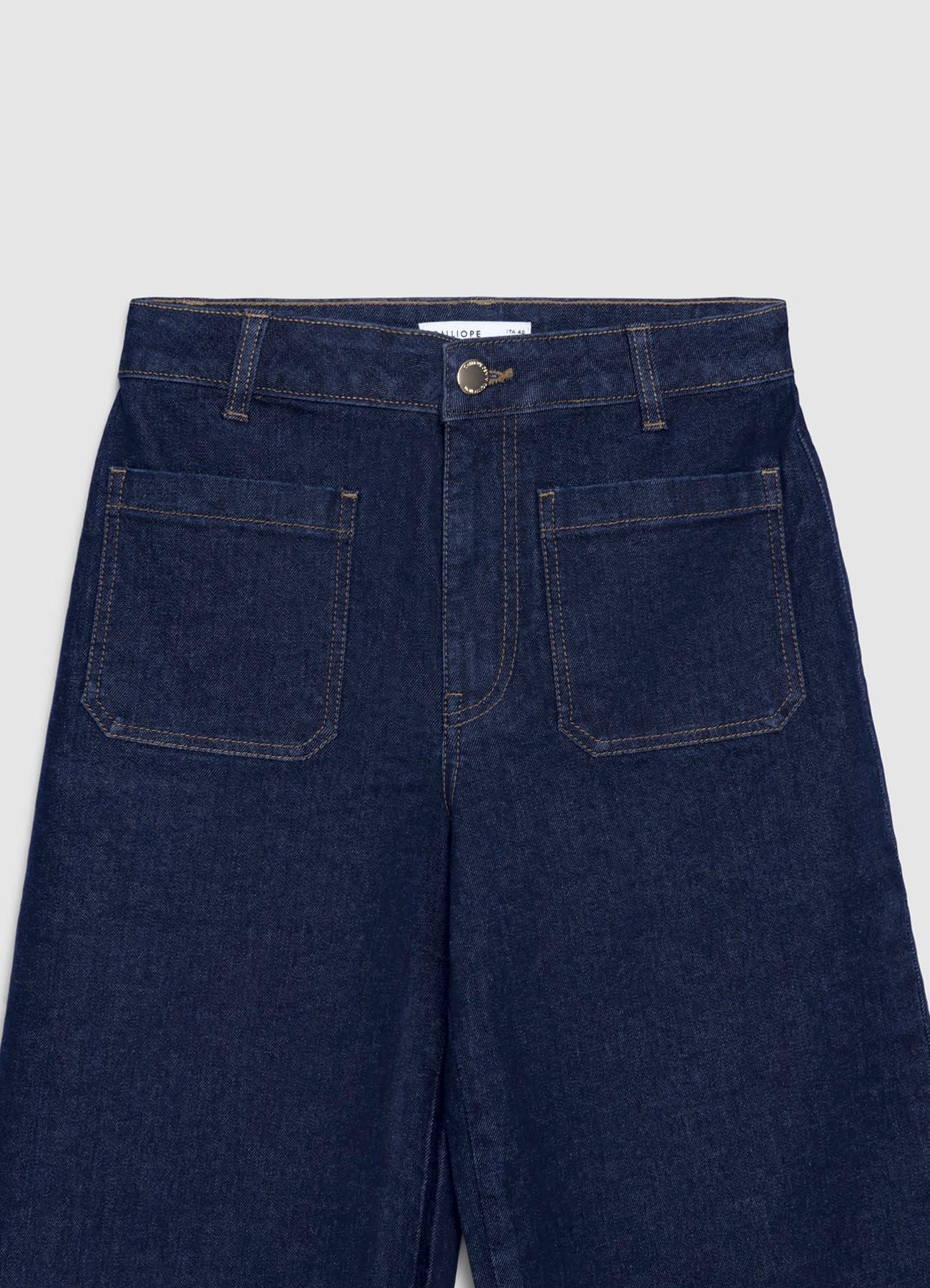 Jeans culotte con tasche applicate - Image 6