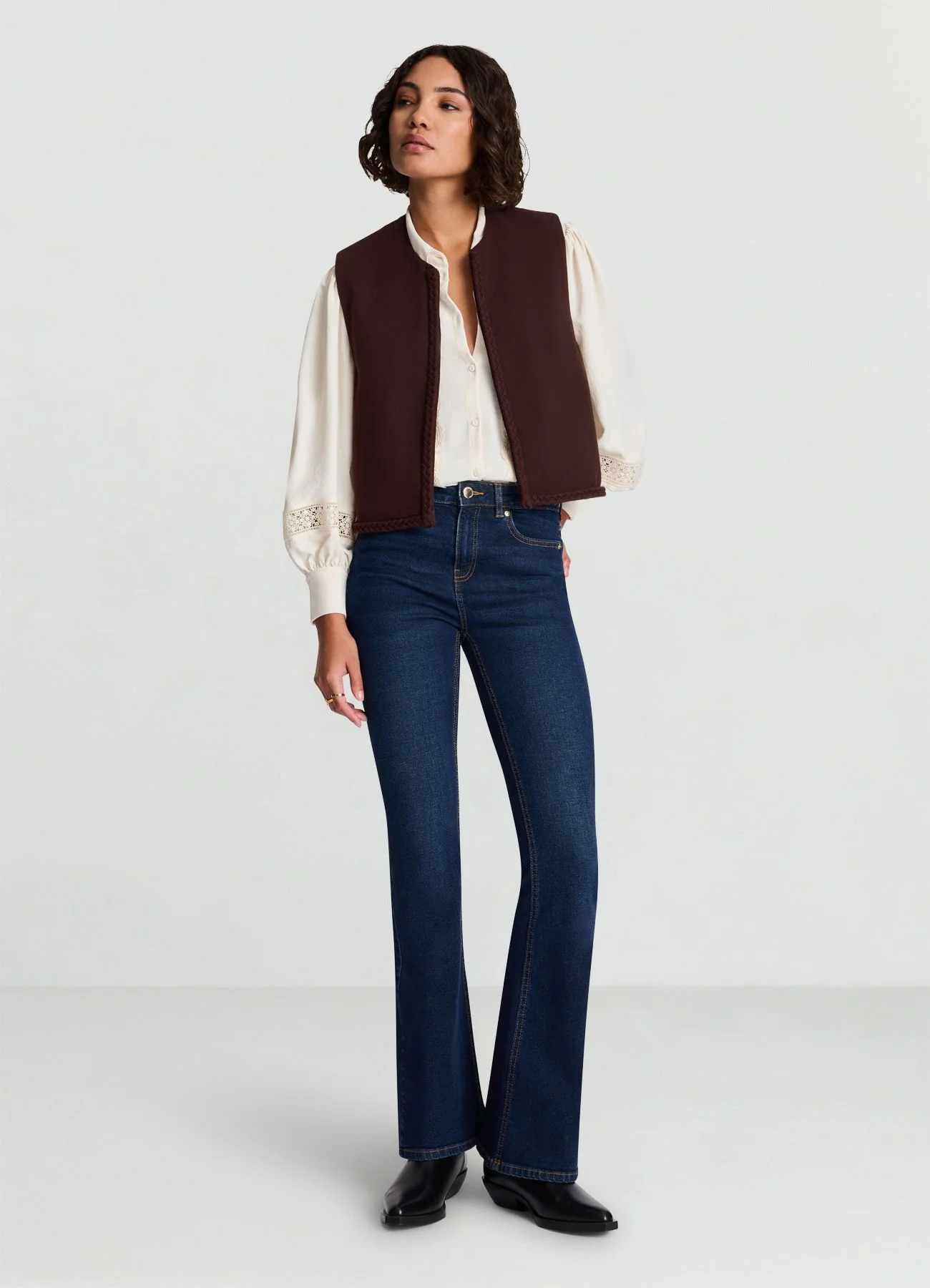 Jeans flare a cinque tasche