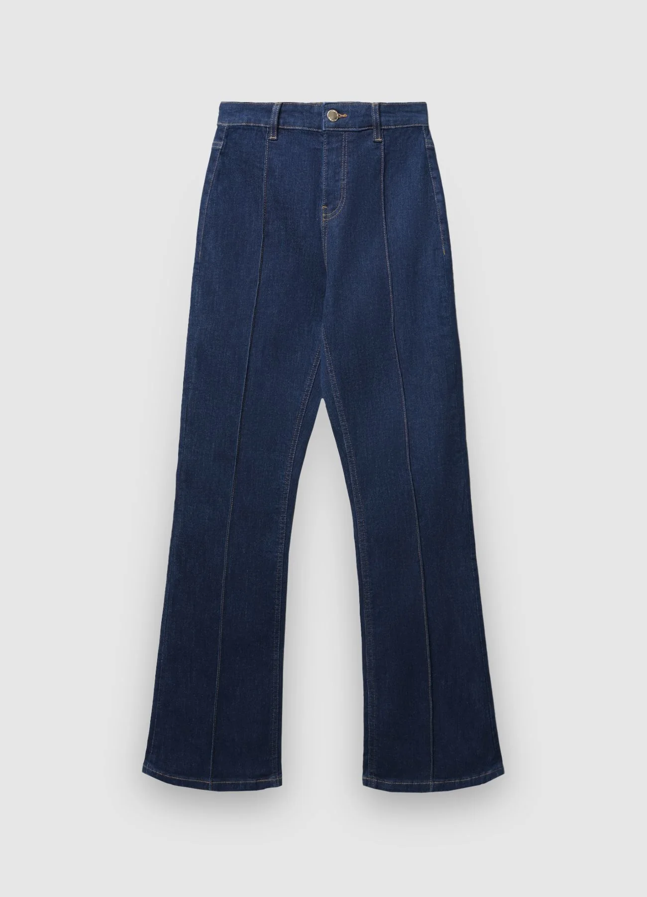 Jeans flare con nervature - Image 4